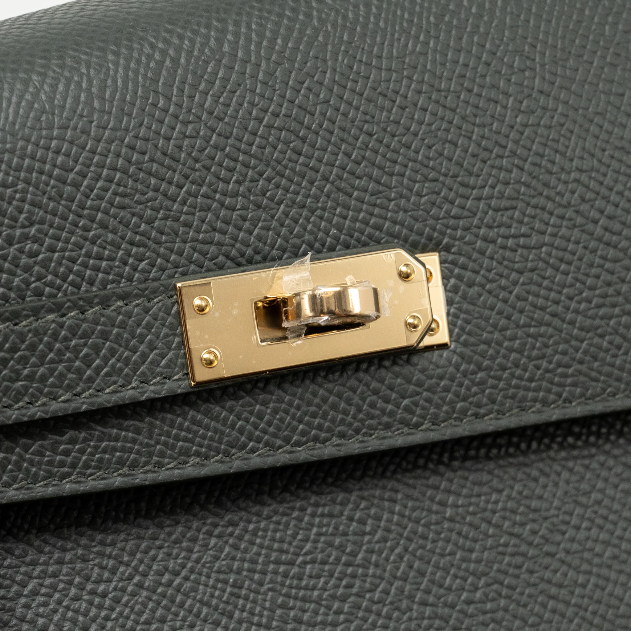 Hermes kelly sellier en Desordre 20 epsom vert mangrove LGHW stamp K - Image 14