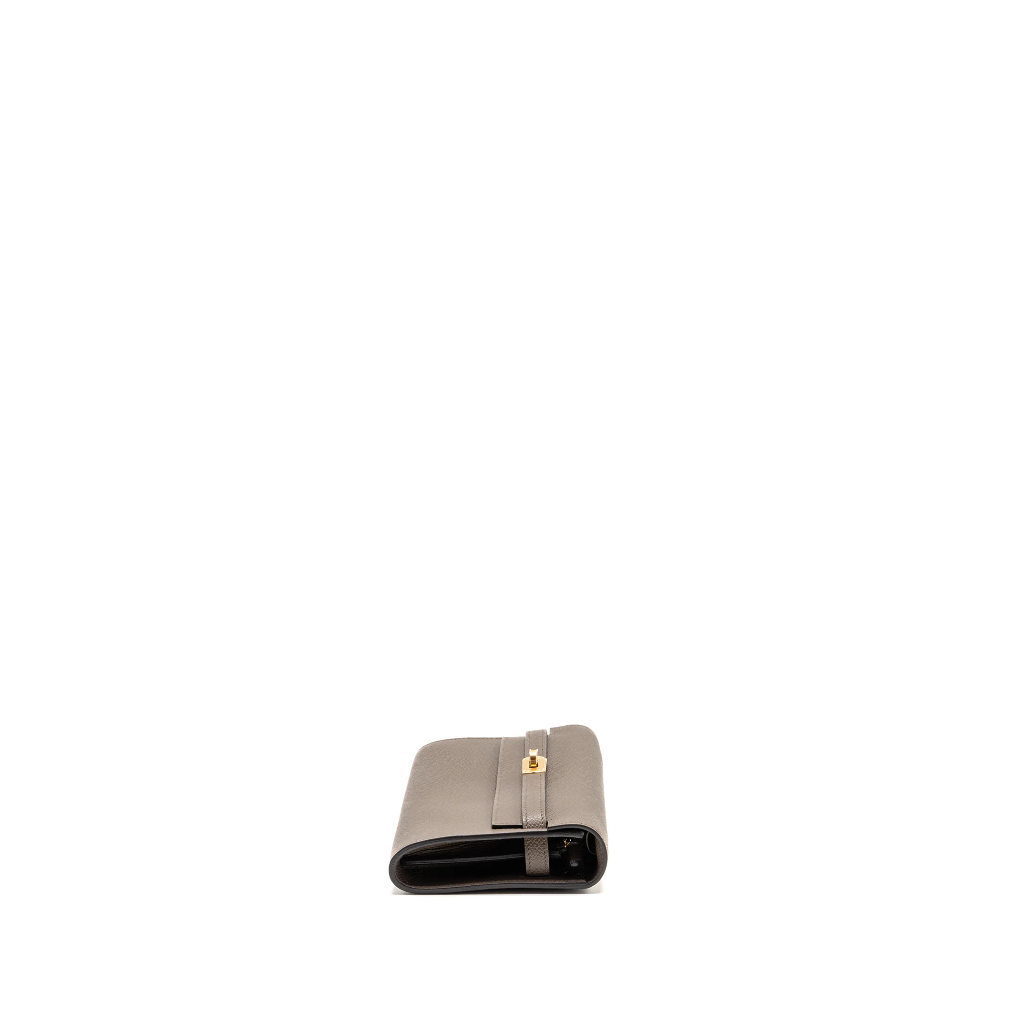 Hermes Kelly to Go Epsom Gris Etain GHW Stamp K - Image 4