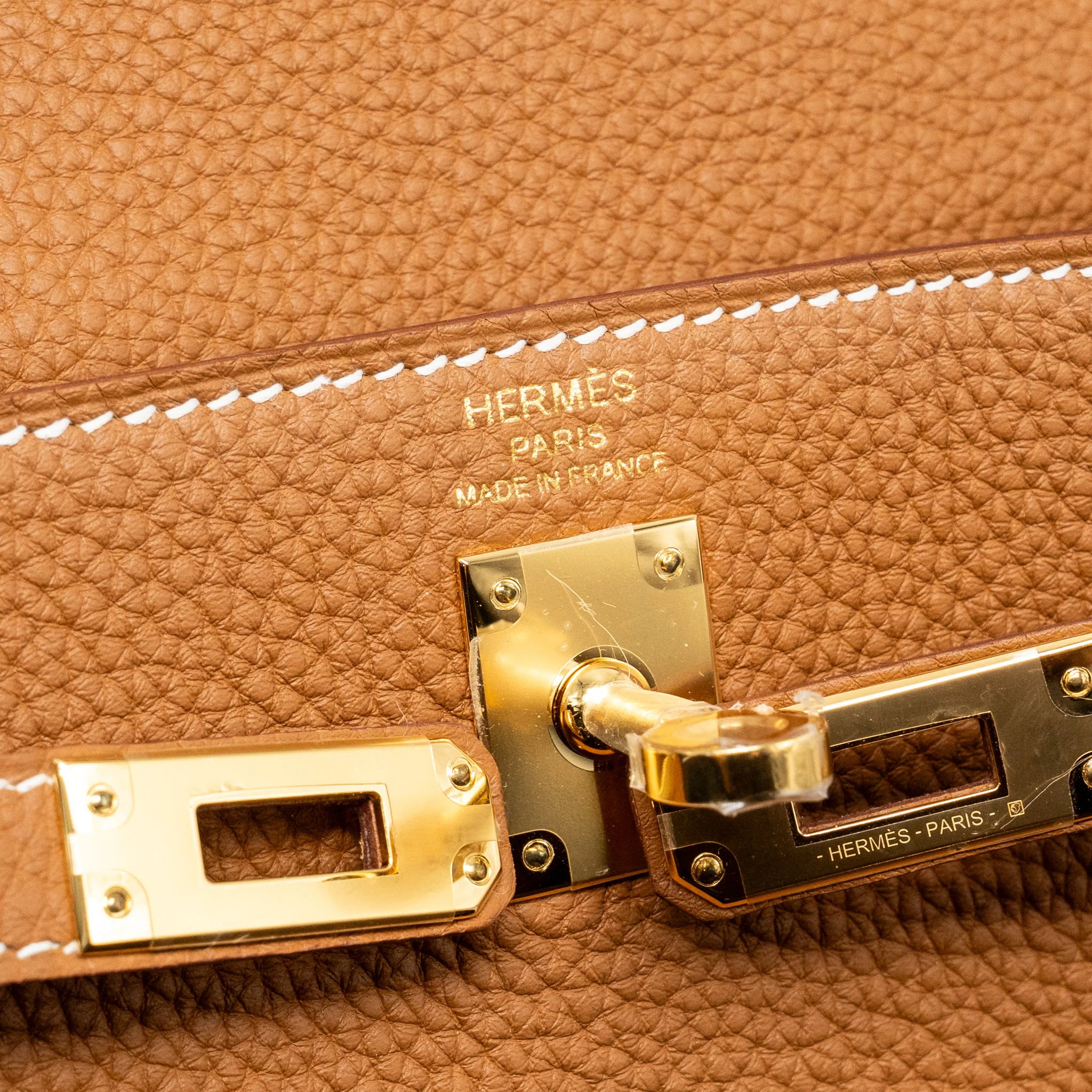 Hermes Kelly 25 Togo Gold GHW Stamp W - Image 15
