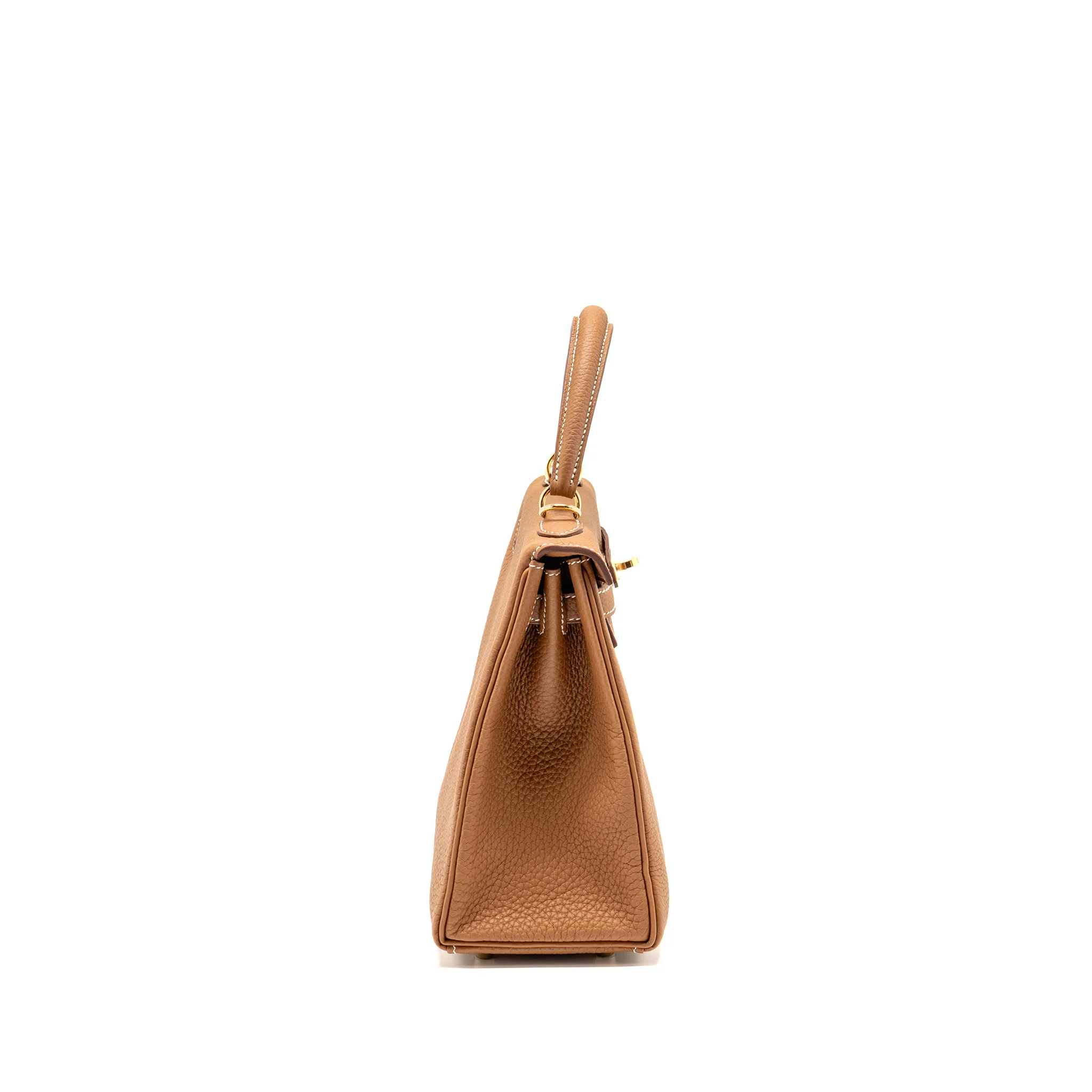 Hermes Kelly 25 Togo Gold GHW Stamp W - Image 3