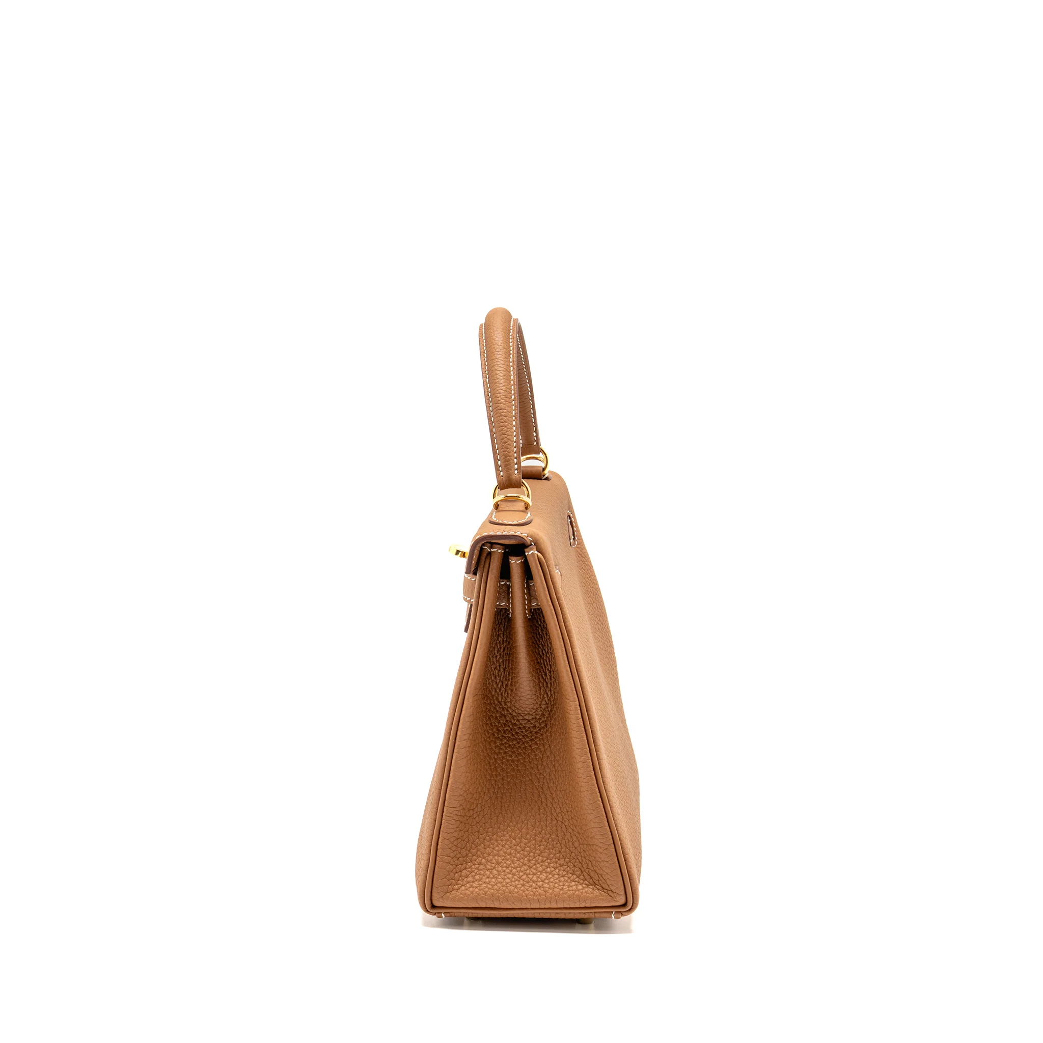 Hermes Kelly 25 Togo Gold GHW Stamp W - Image 4