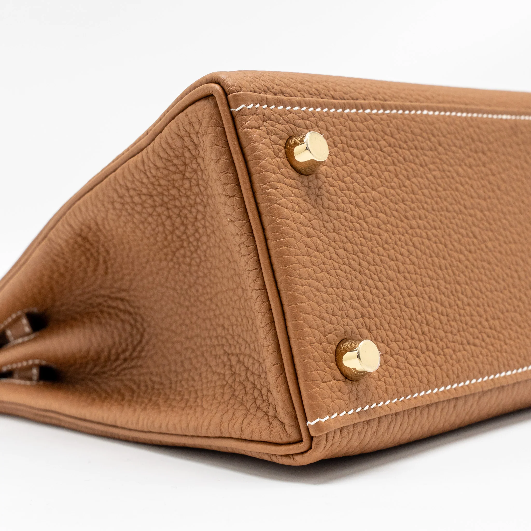 Hermes Kelly 25 Togo Gold GHW Stamp W - Image 6