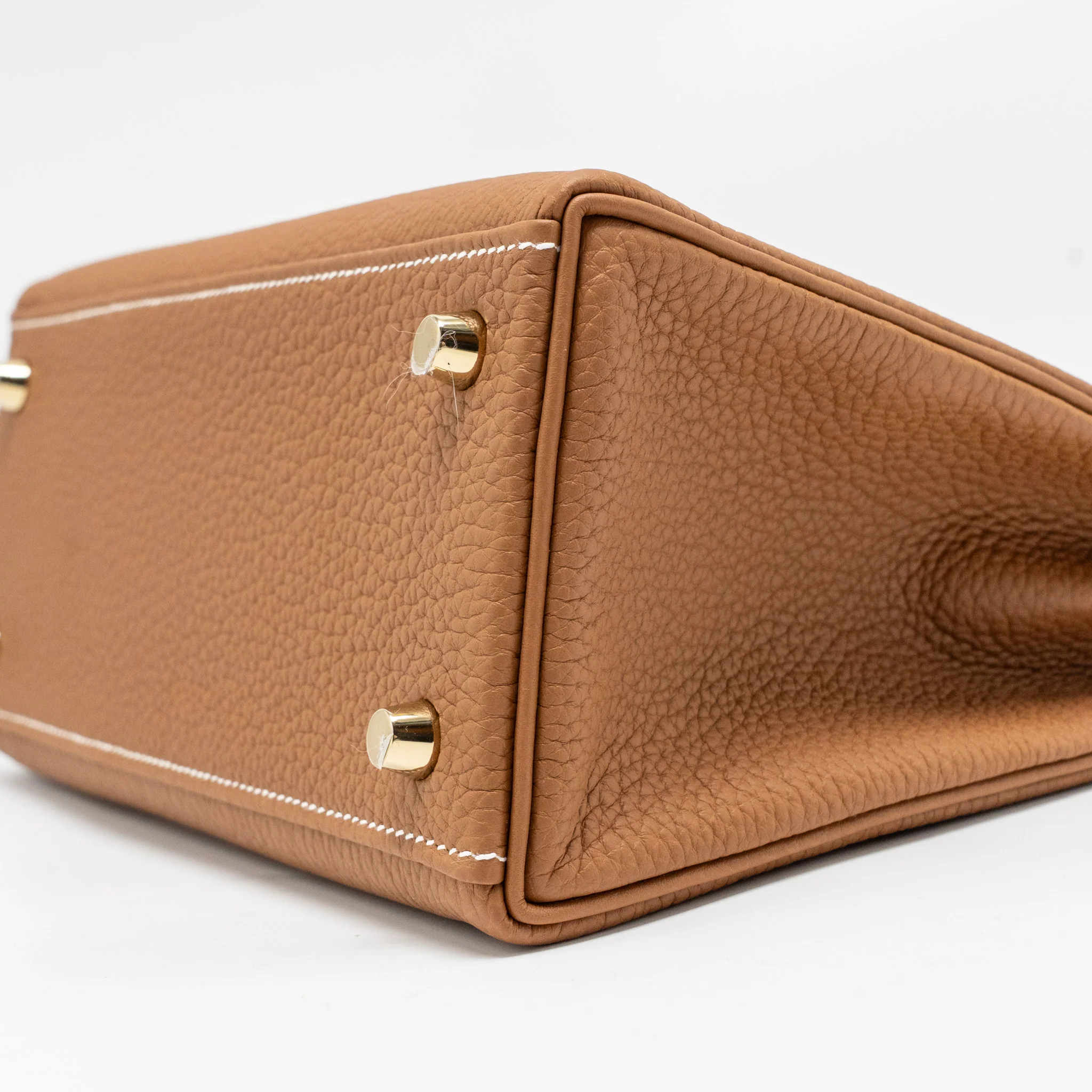 Hermes Kelly 25 Togo Gold GHW Stamp W - Image 7