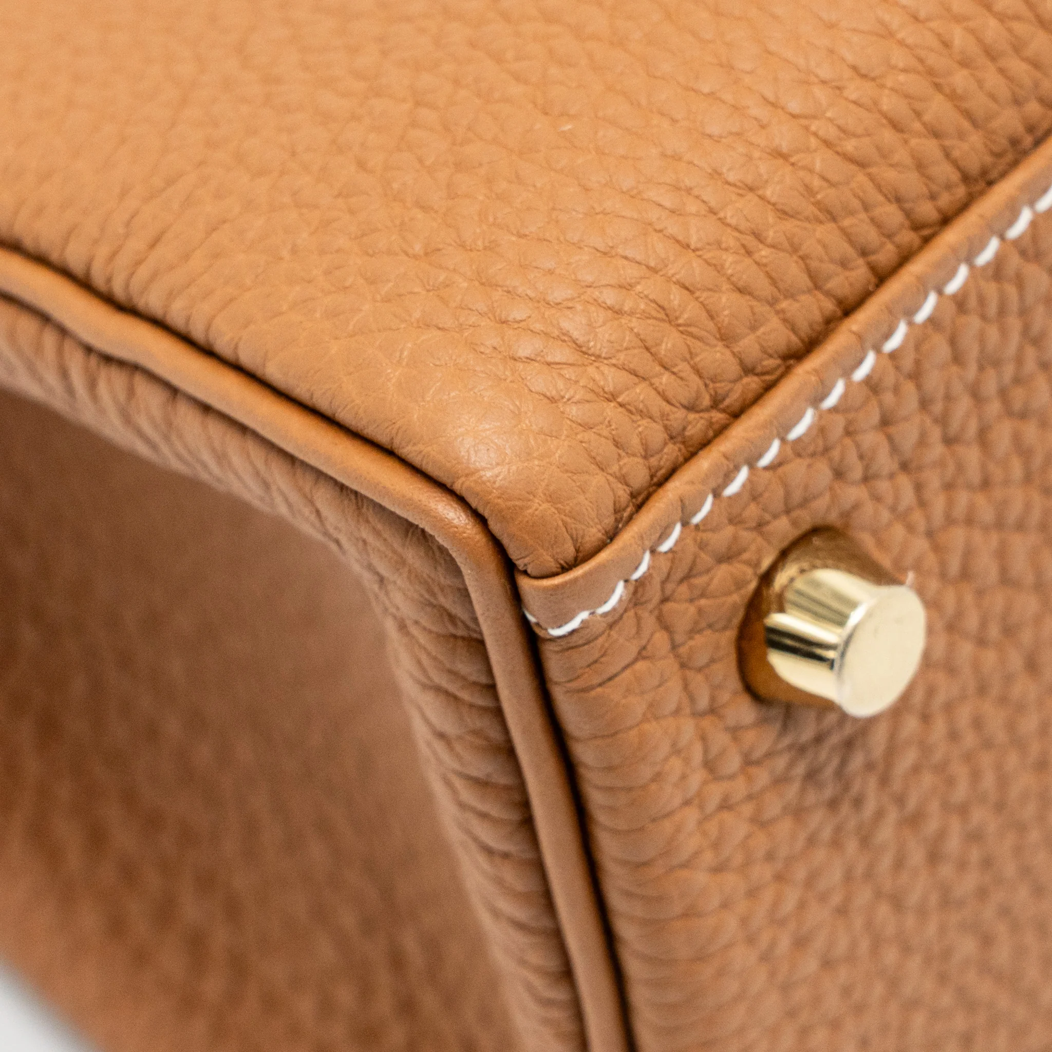 Hermes Kelly 25 Togo Gold GHW Stamp W - Image 8