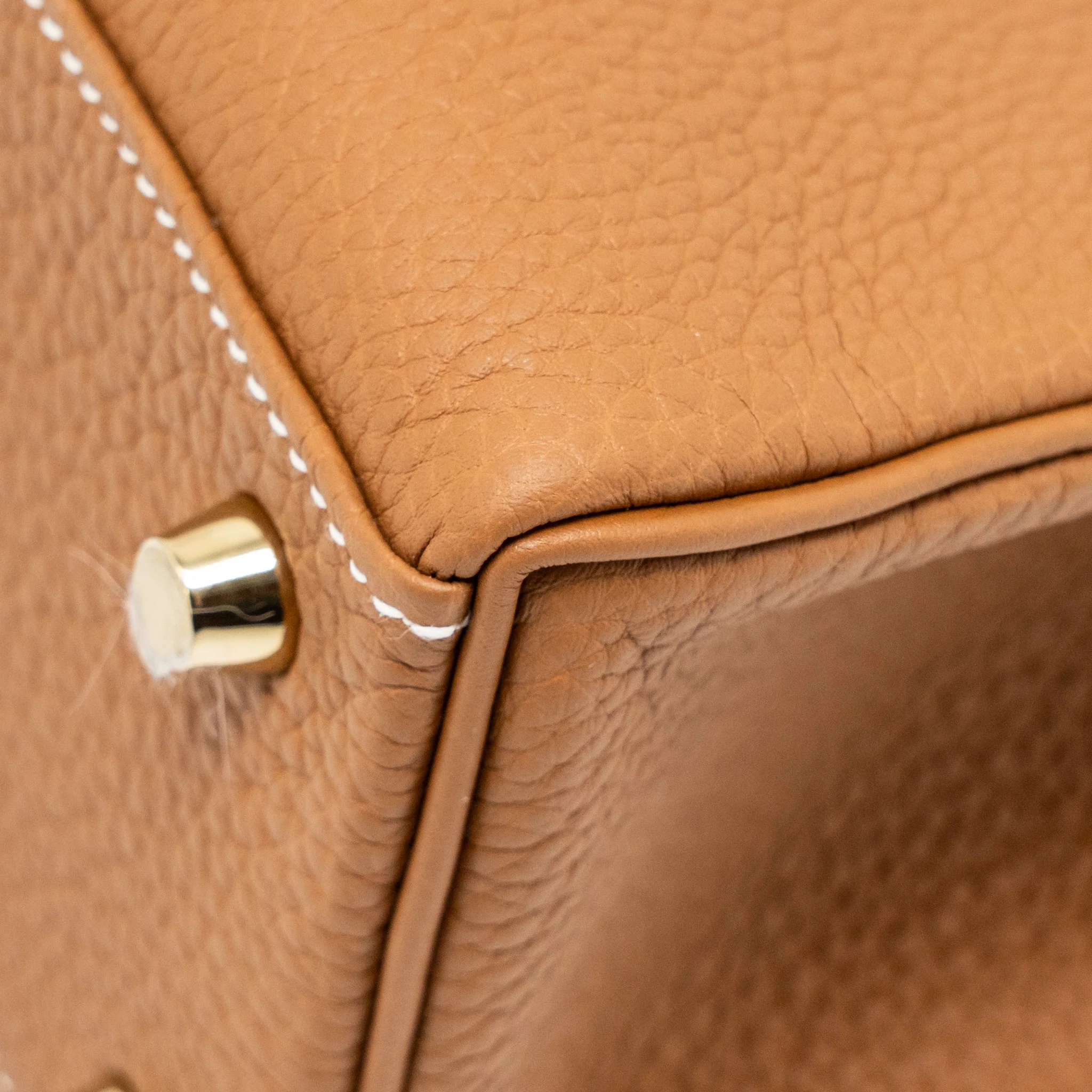 Hermes Kelly 25 Togo Gold GHW Stamp W - Image 9
