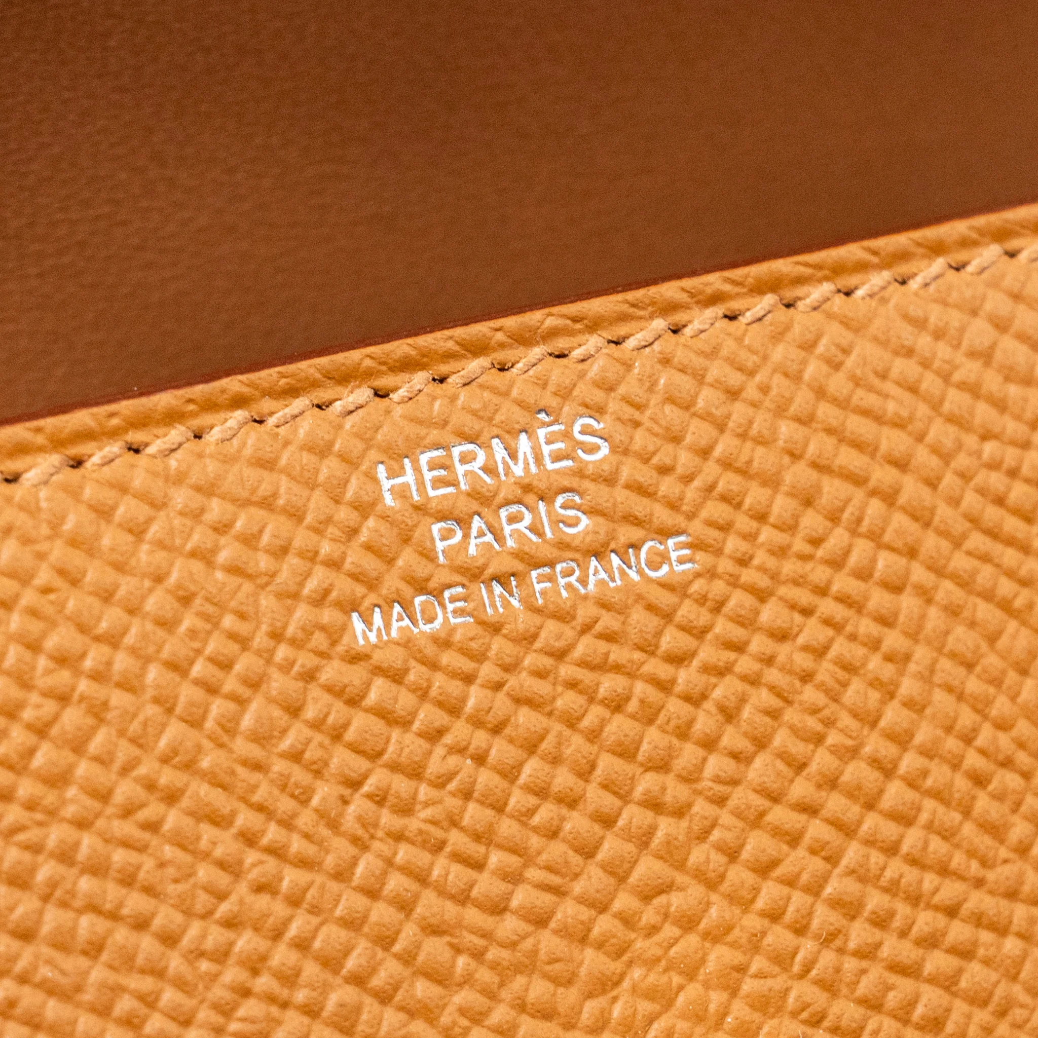 Hermes kellydole / kelly dole picto epsom gold / Zanzibar / orange field / Milton SHW stamp K - Image 19