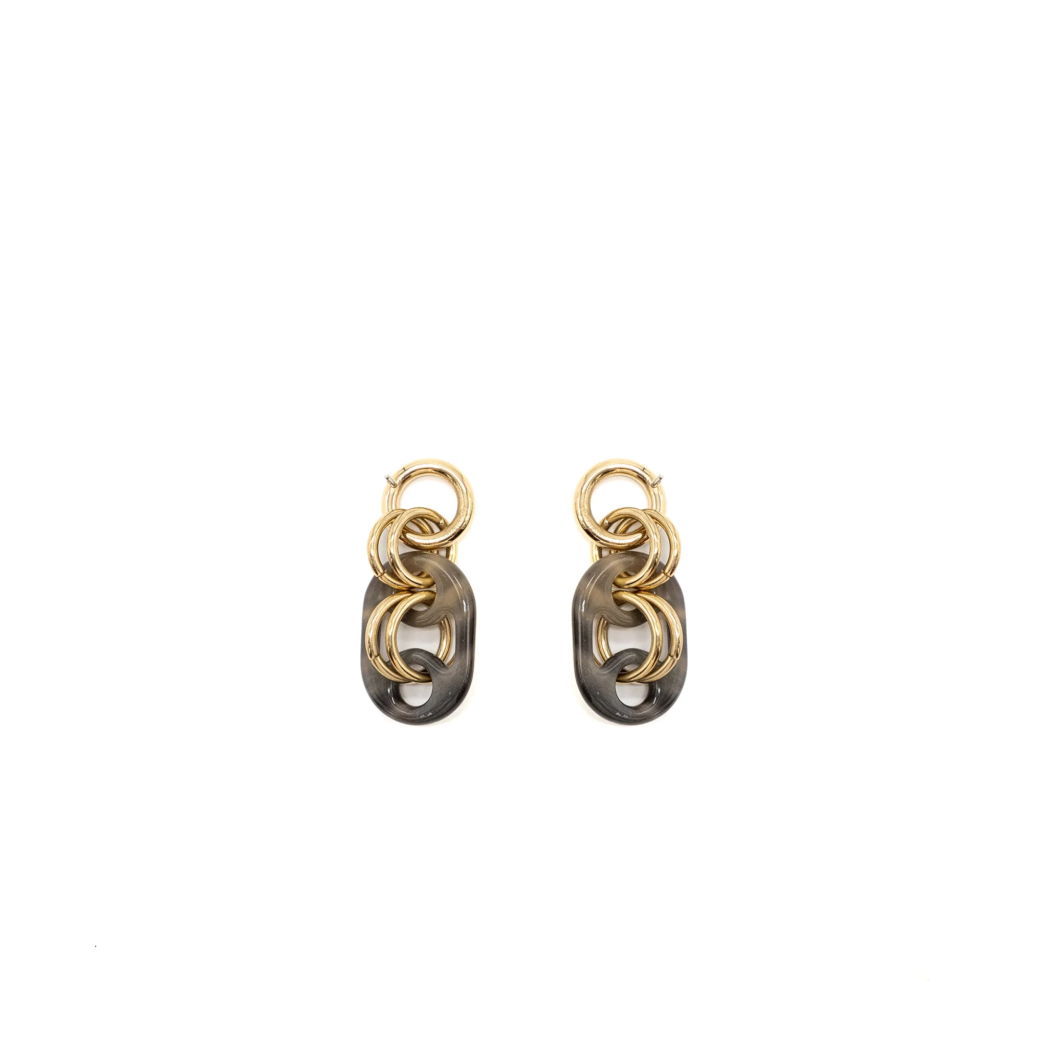 Hermes la corne et la laque earrings multicolor GHW - Image 4