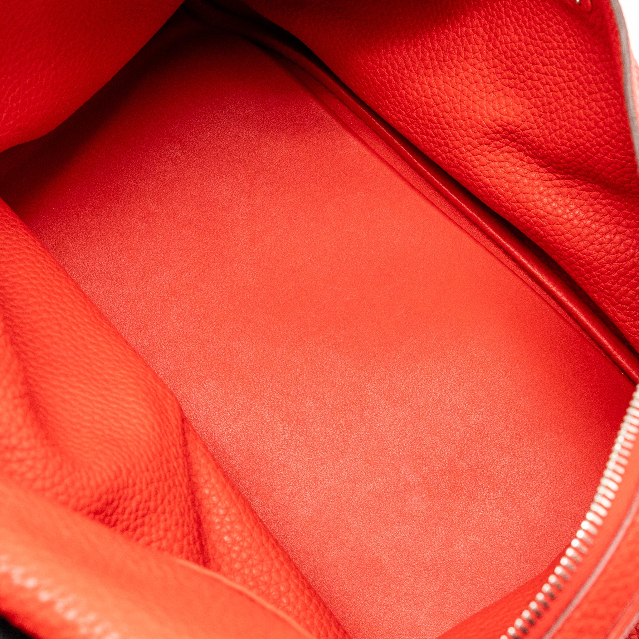 Hermes Lindy 30 Clemence Red SHW Stamp D - Image 16