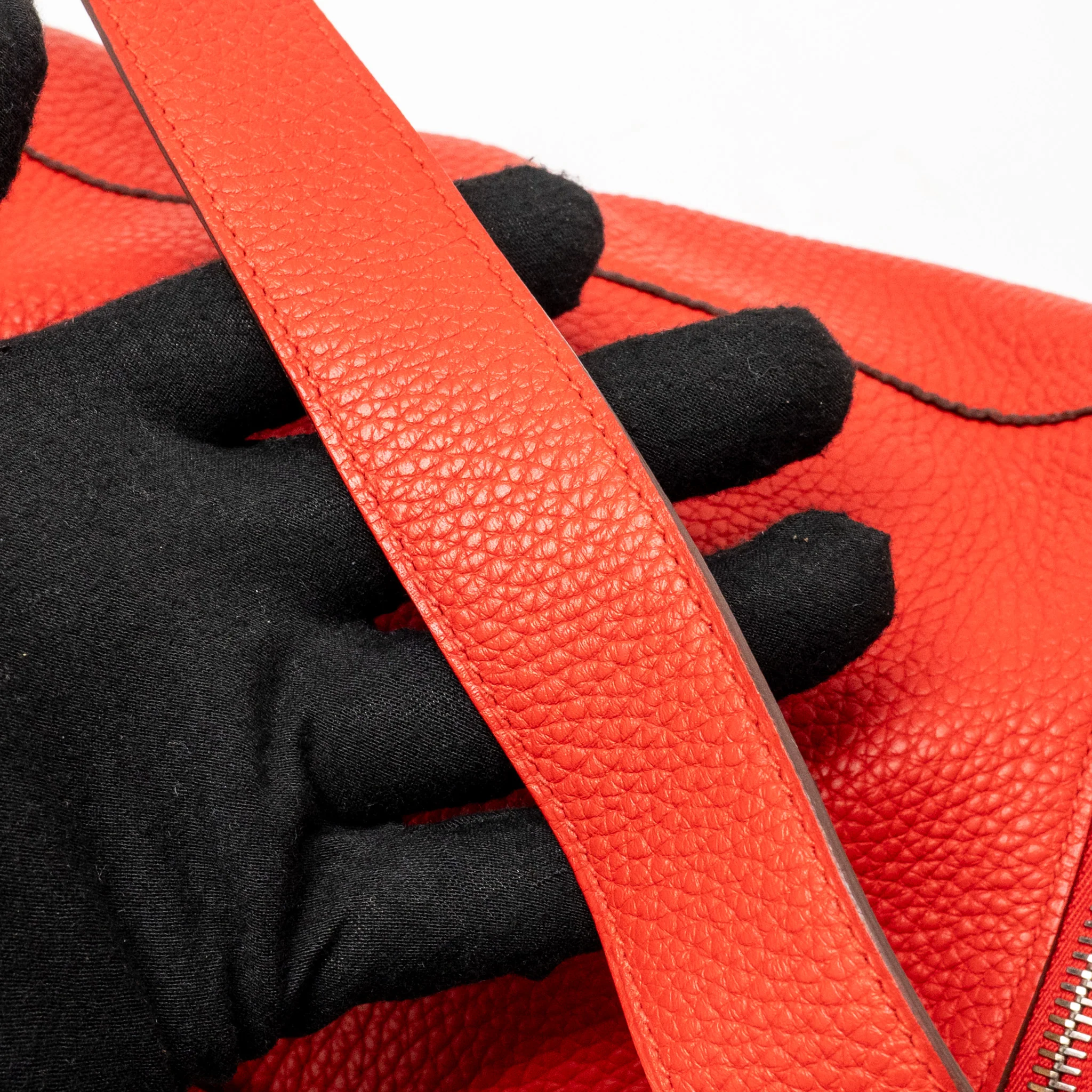 Hermes Lindy 30 Clemence Red SHW Stamp D - Image 18