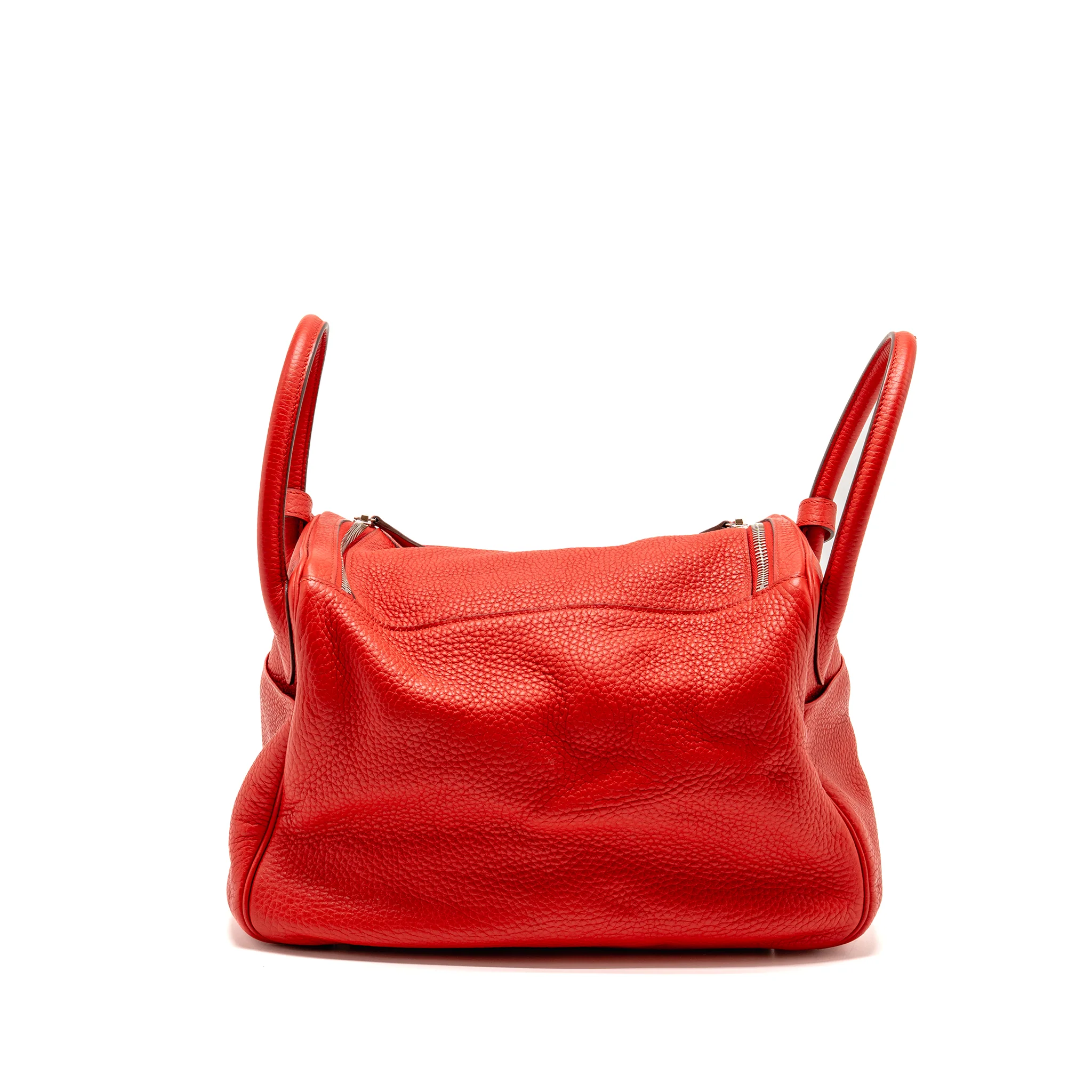 Hermes Lindy 30 Clemence Red SHW Stamp D - Image 2