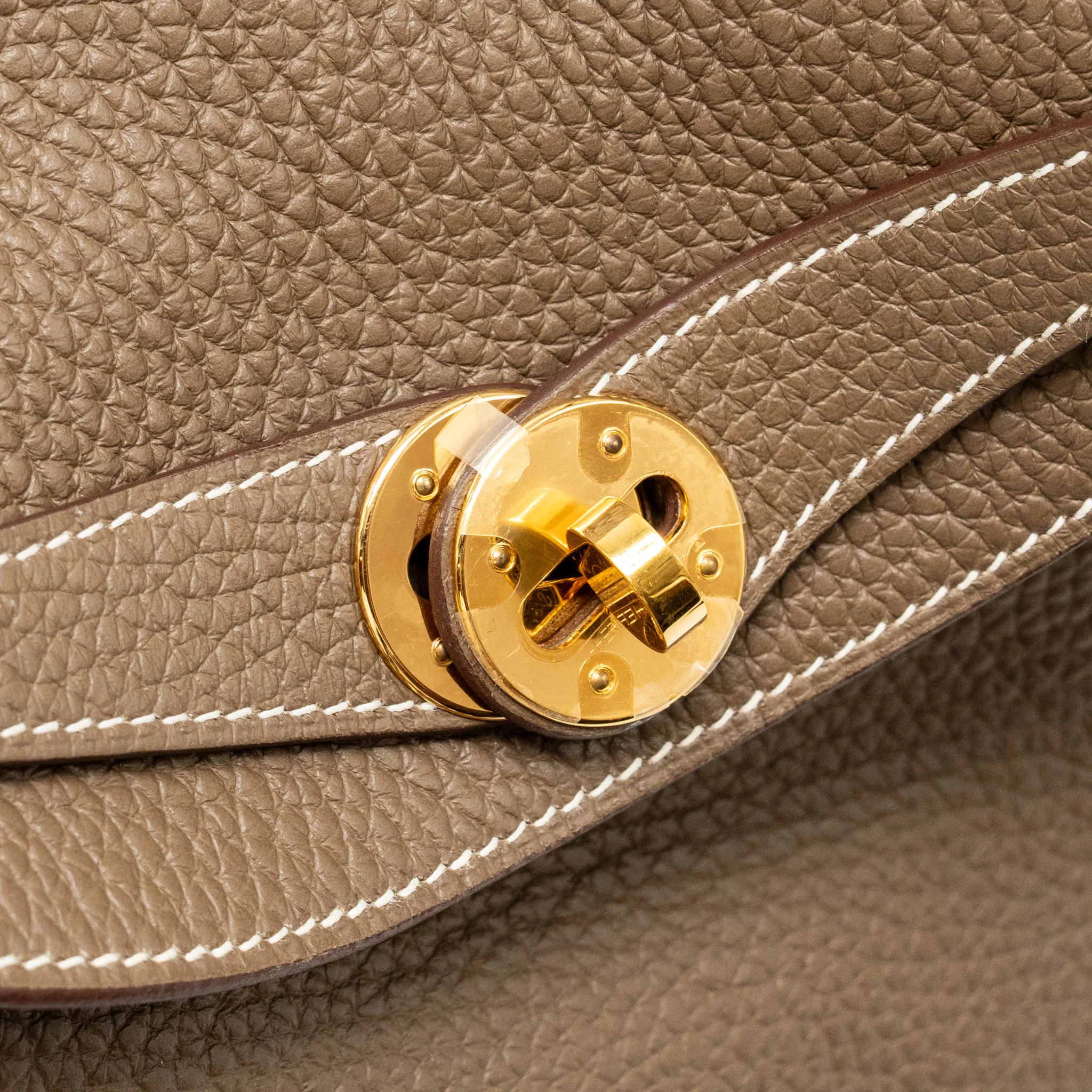 Hermes Lindy 26 Clemence etoupe GHW Stamp U - Image 14