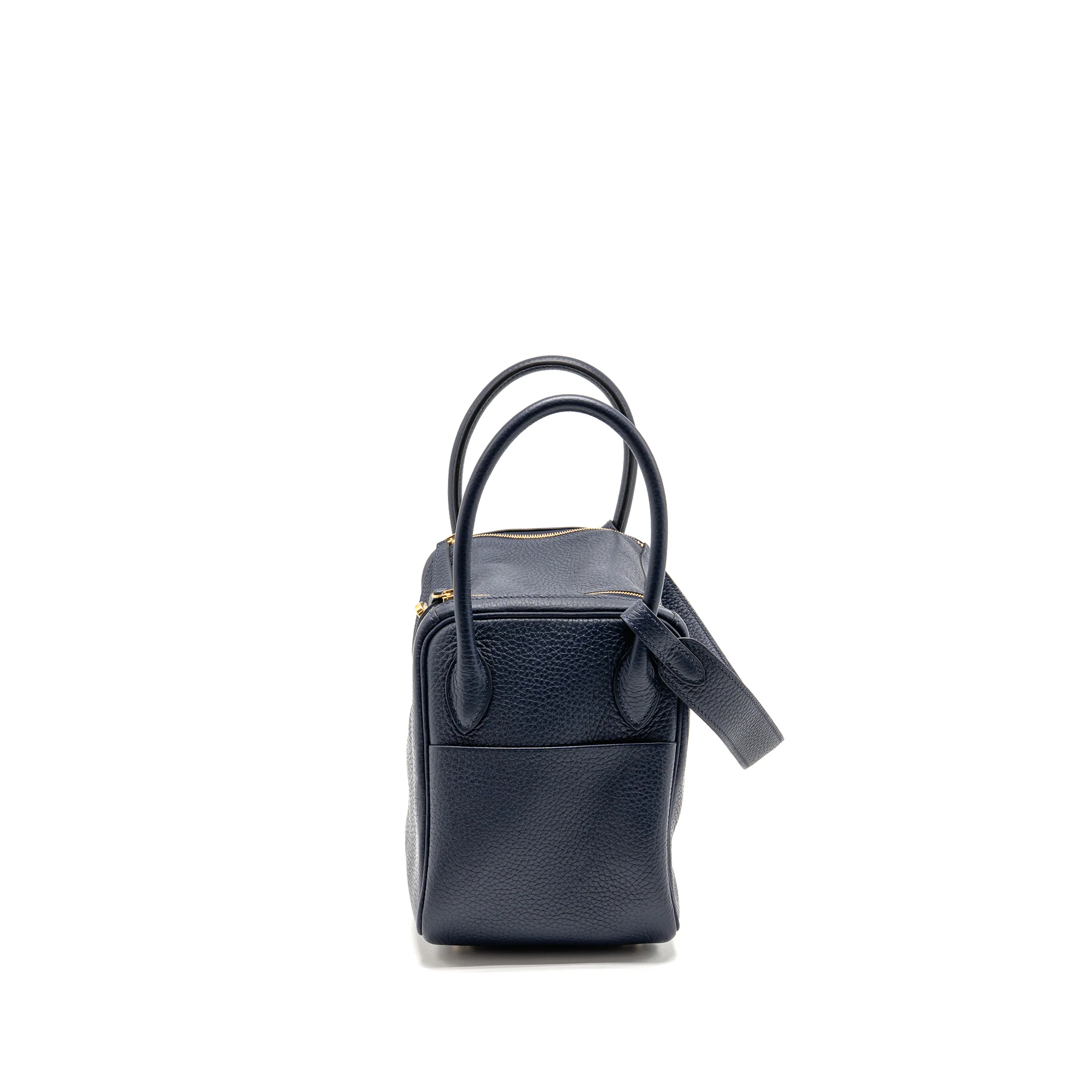 Hermes Lindy 26 Clemence Blue Nuit GHW Stamp D - Image 4