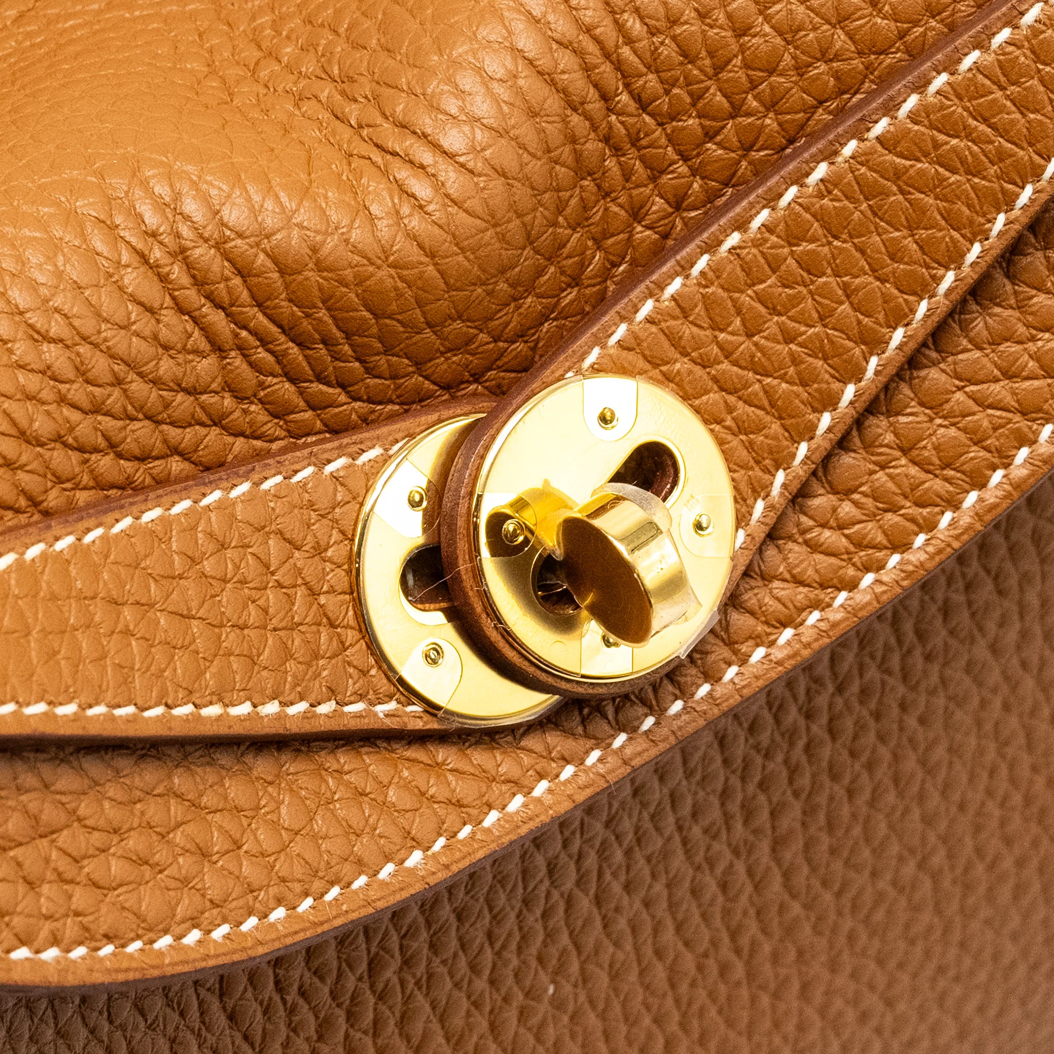 Hermes Lindy 26 Clemence Gold GHW Stamp U - Image 13
