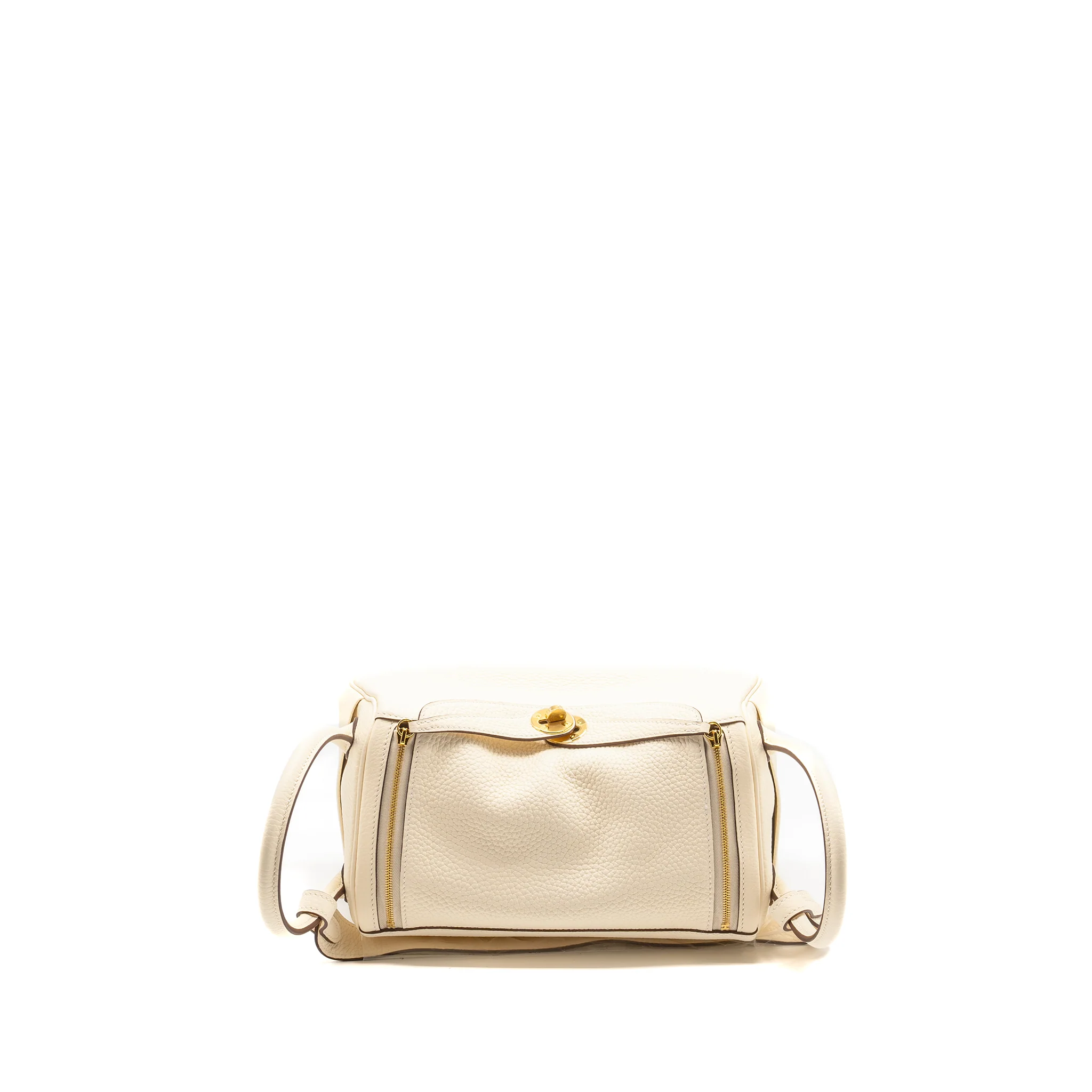 HERMES Lindy 26 Clemence Nata GHW Stamp W - Image 5