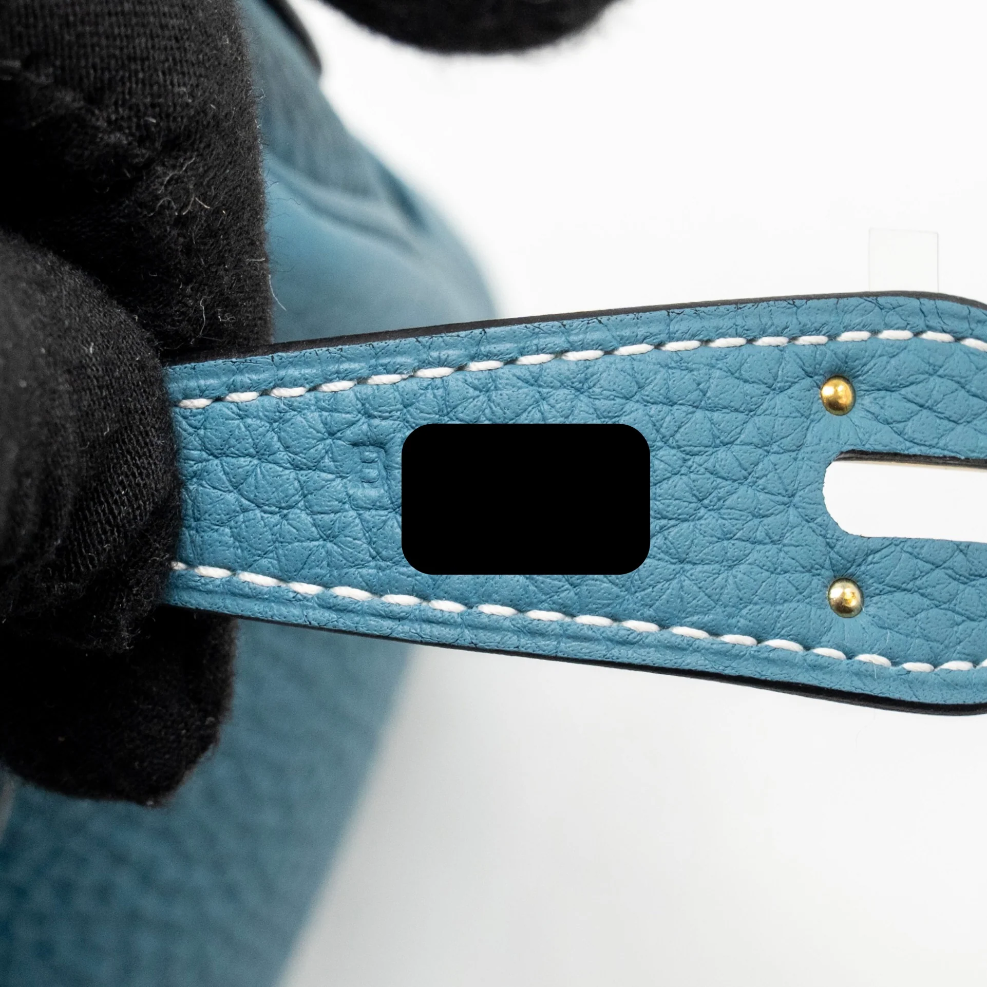 Hermes Lindy 26 Clemence New Blue Jean GHW stamp B - Image 15