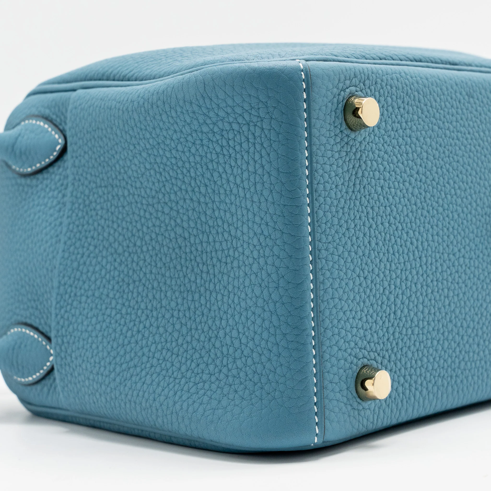 Hermes Lindy 26 Clemence New Blue Jean GHW stamp B - Image 6