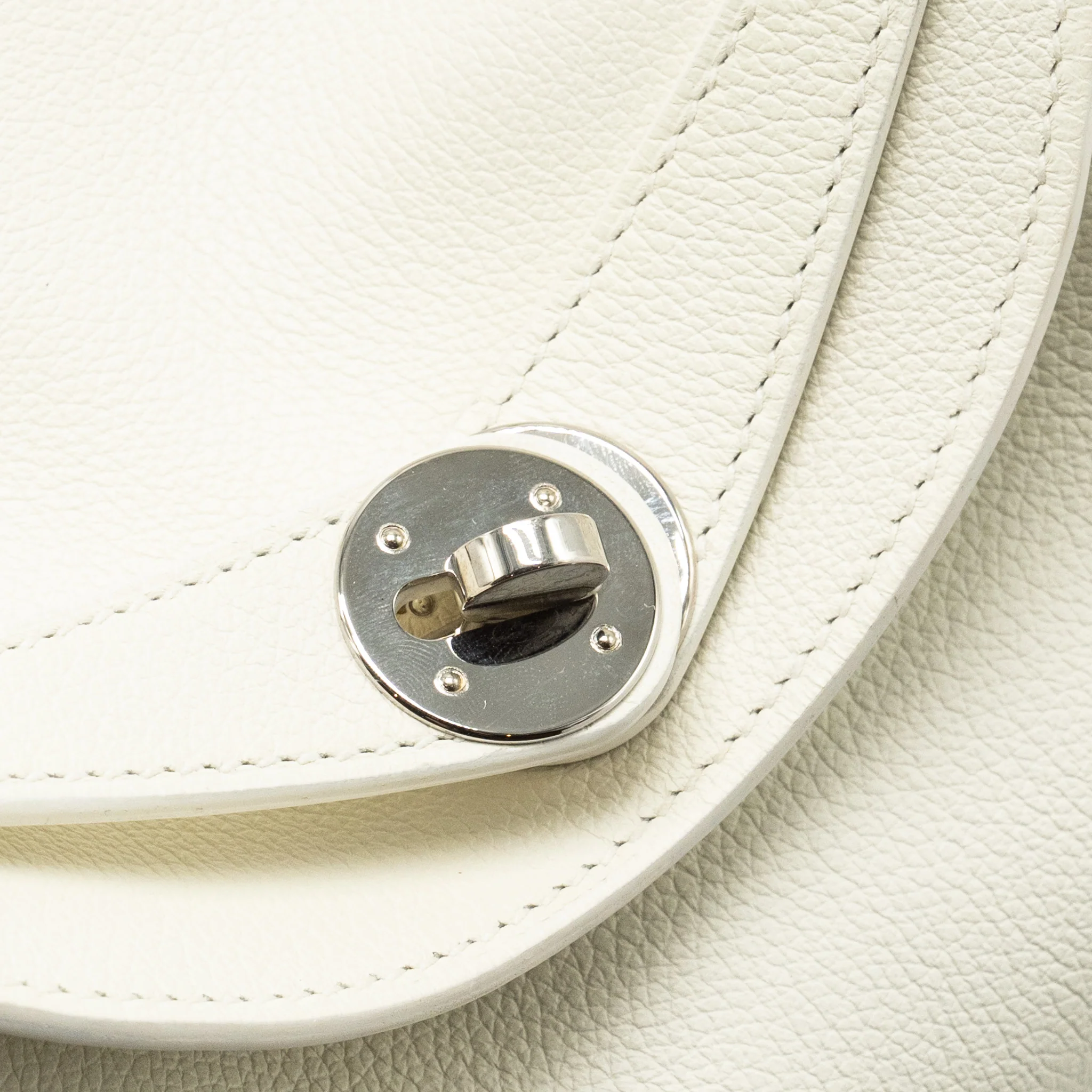 Hermes Lindy26 Evercolor Blanc SHW Stamp Z - Image 12