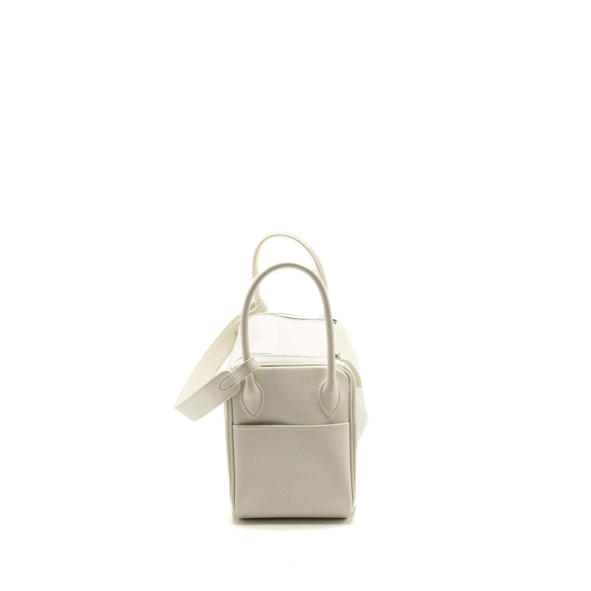 Hermes Lindy26 Evercolor Blanc SHW Stamp Z - Image 3