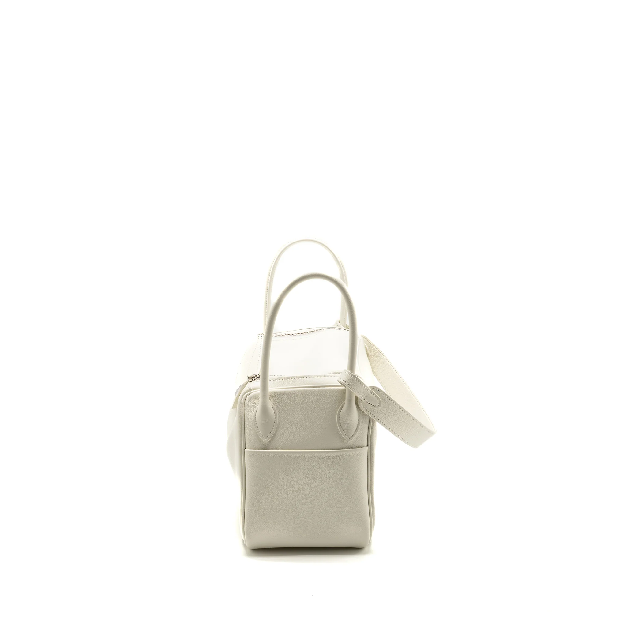 Hermes Lindy26 Evercolor Blanc SHW Stamp Z - Image 4