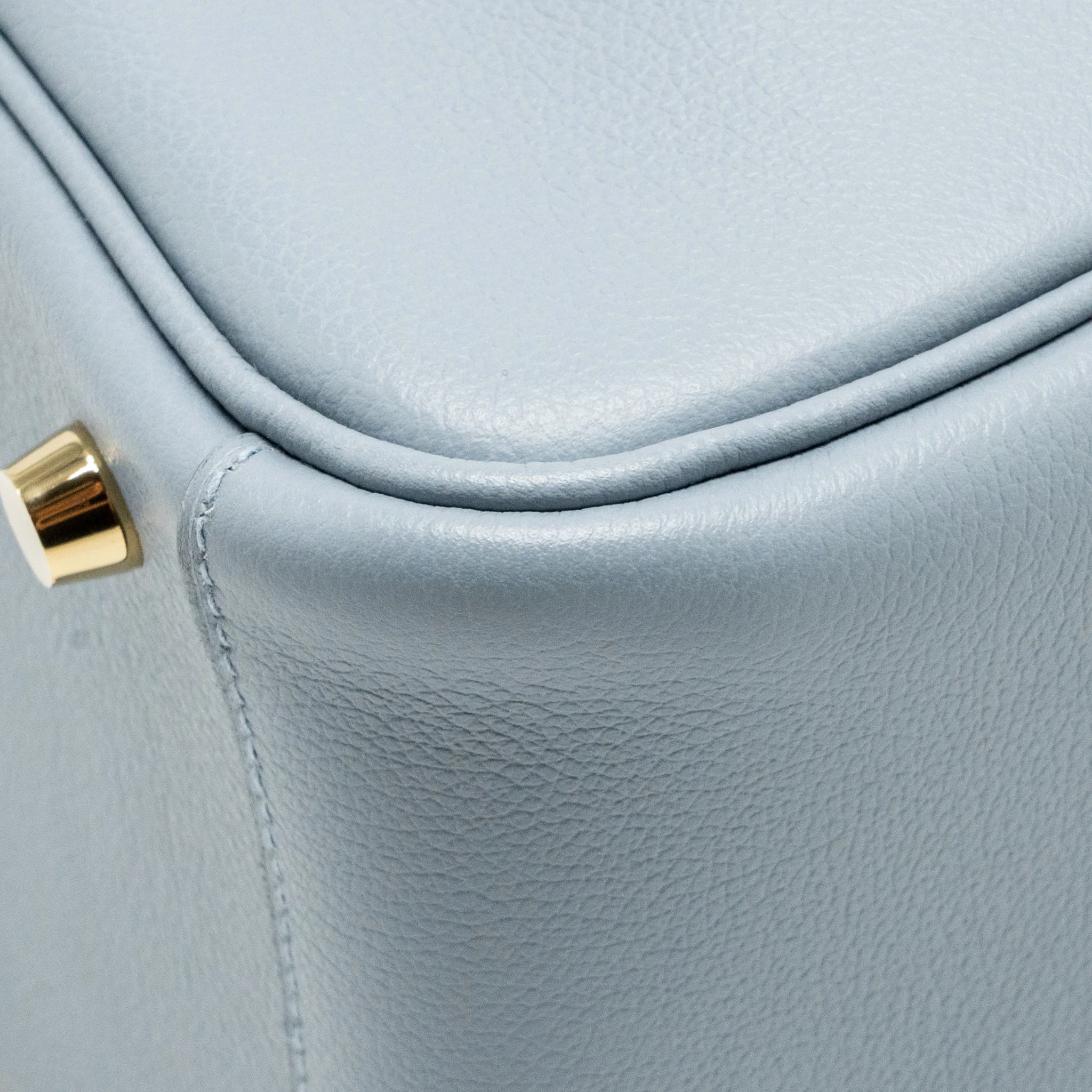 Hermes Lindy 26 Evercolor Bleu Lin GHW Stamp U - Image 10