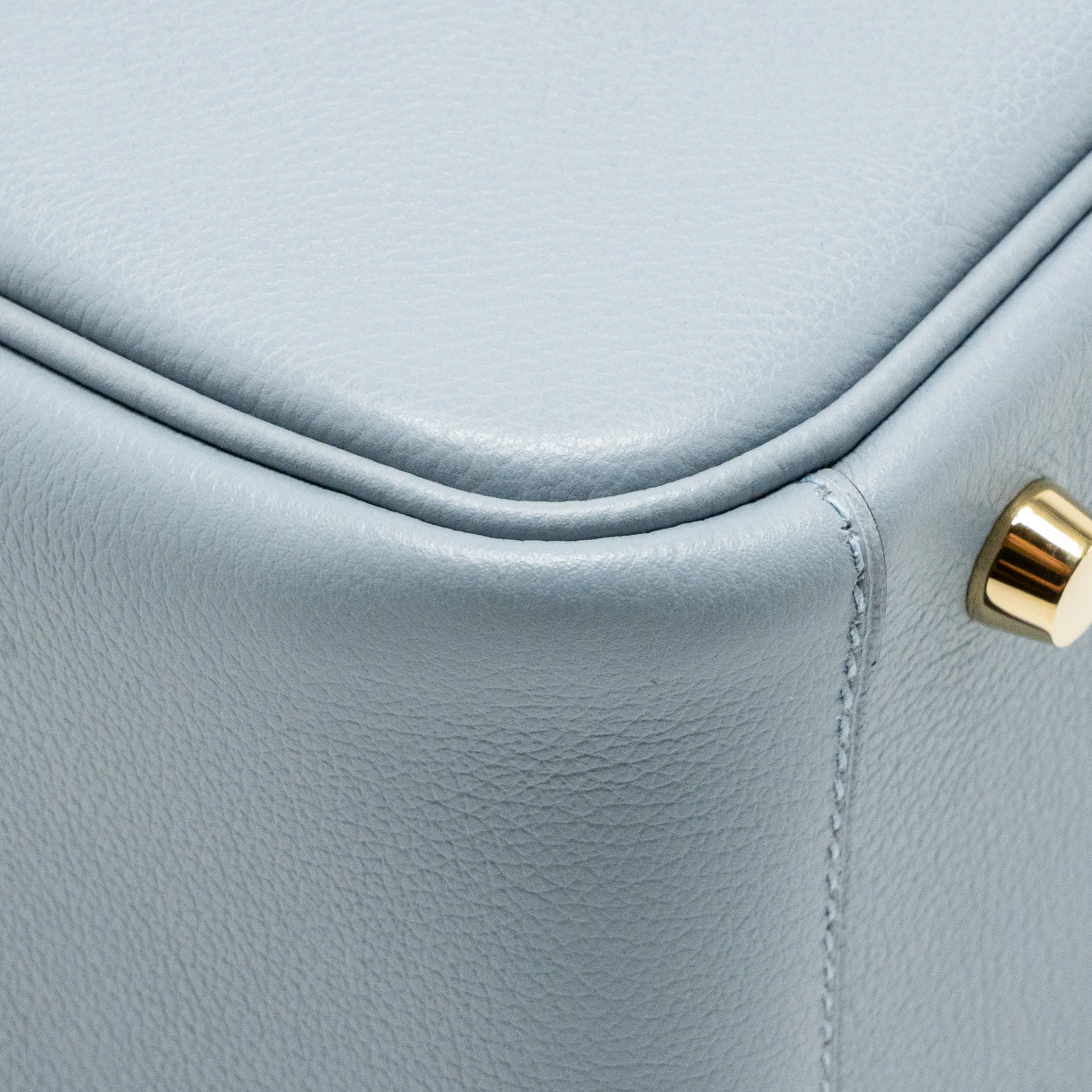 Hermes Lindy 26 Evercolor Bleu Lin GHW Stamp U - Image 11