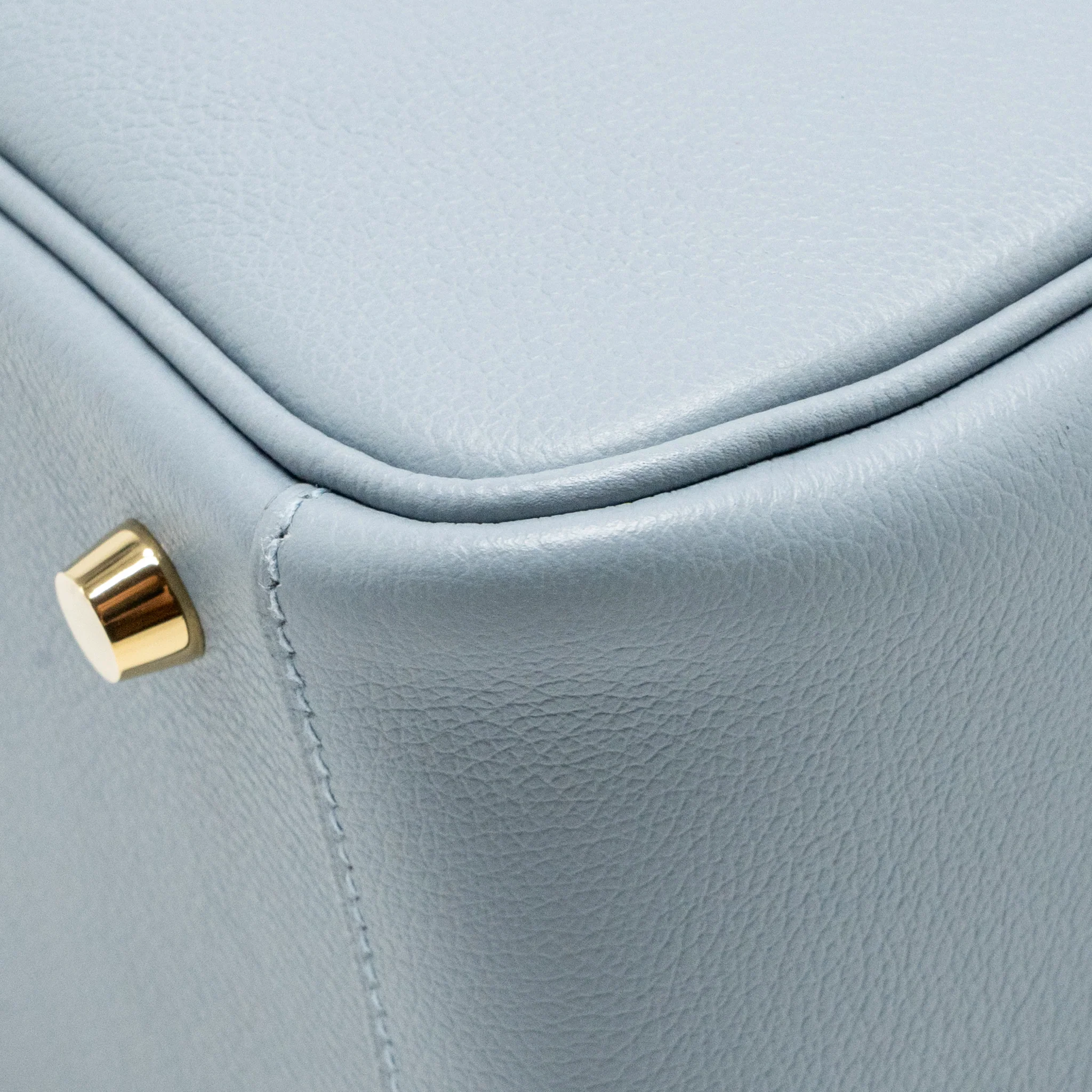 Hermes Lindy 26 Evercolor Bleu Lin GHW Stamp U - Image 12