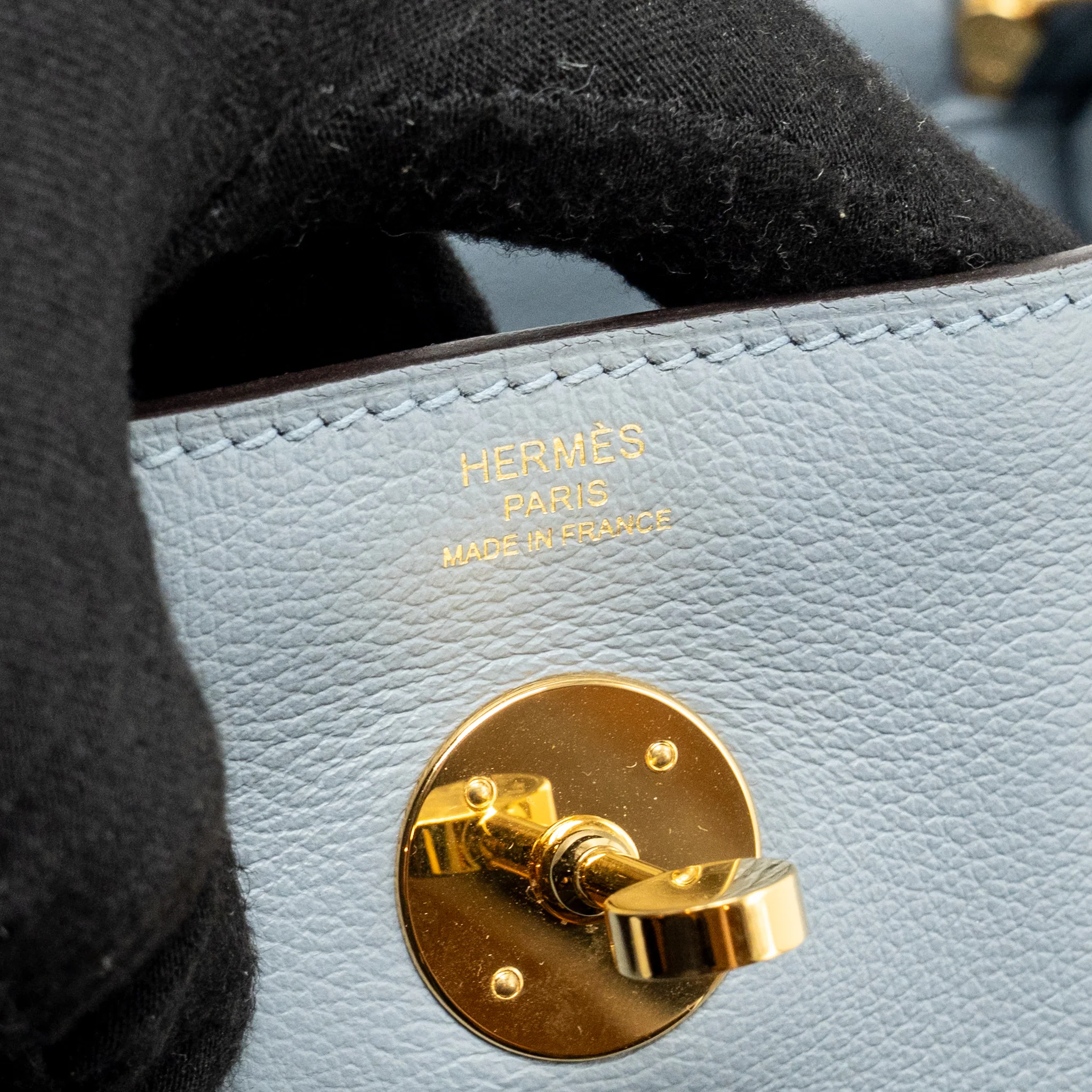 Hermes Lindy 26 Evercolor Bleu Lin GHW Stamp U - Image 15