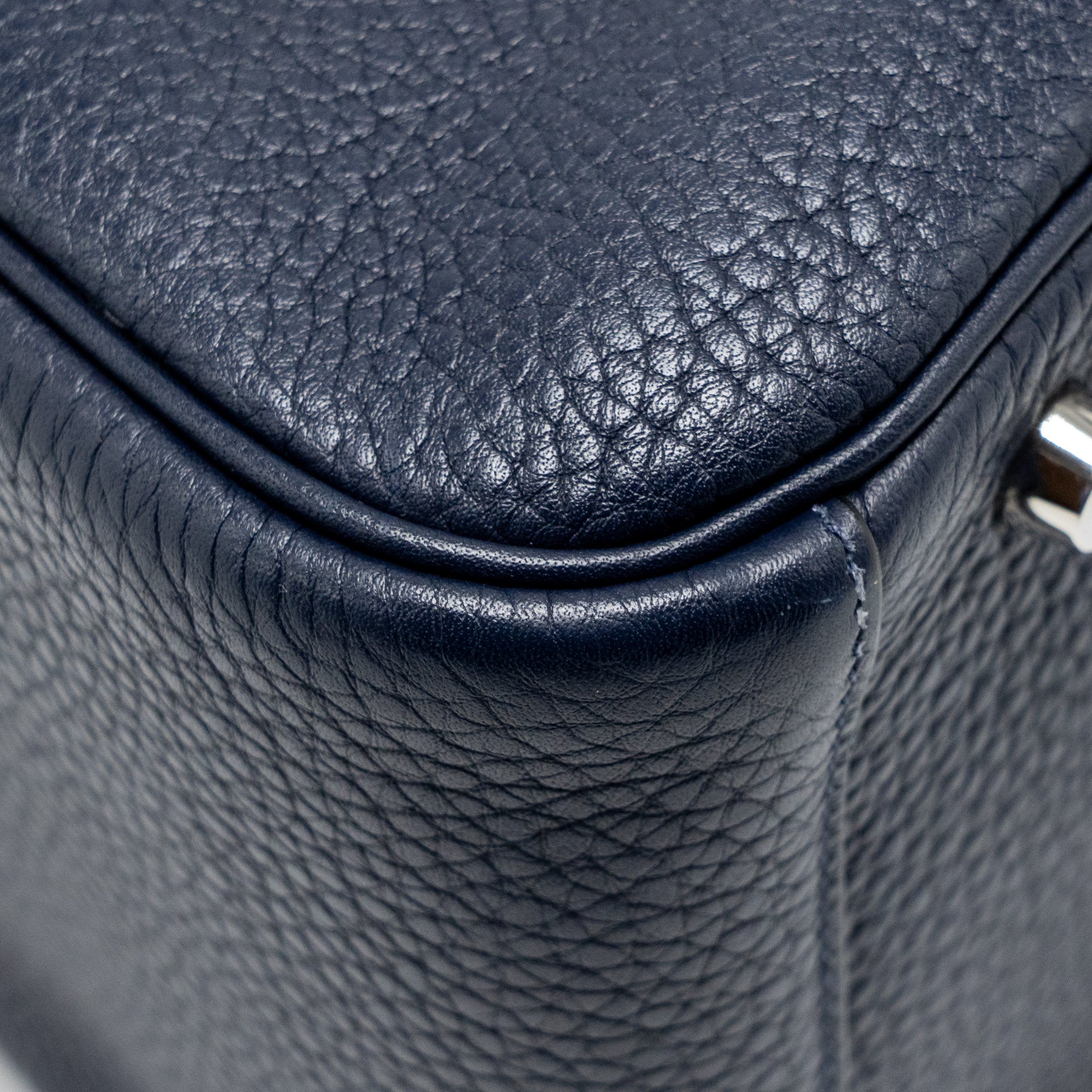 Hermes Lindy 30 Clemence blue nuit SHW stamp T - Image 10