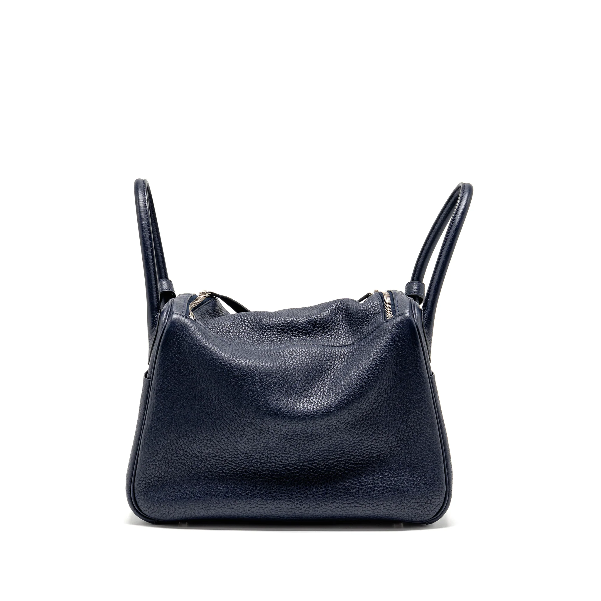 Hermes Lindy 30 Clemence blue nuit SHW stamp T - Image 2