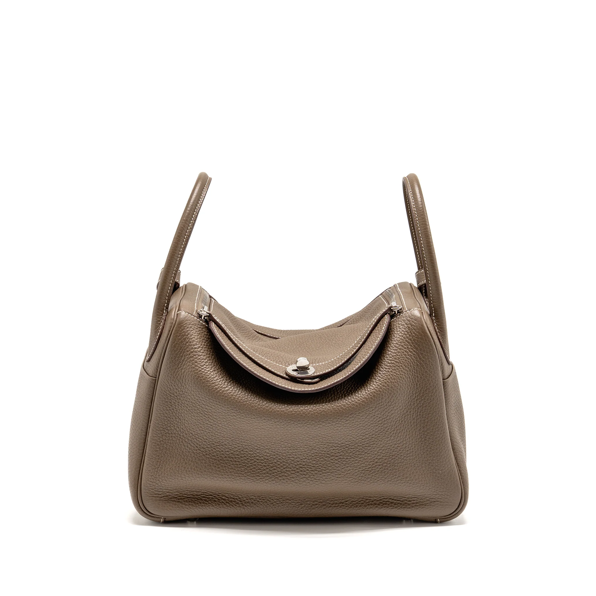 Hermes Lindy 30 Clemence Etoupe SHW Stamp U