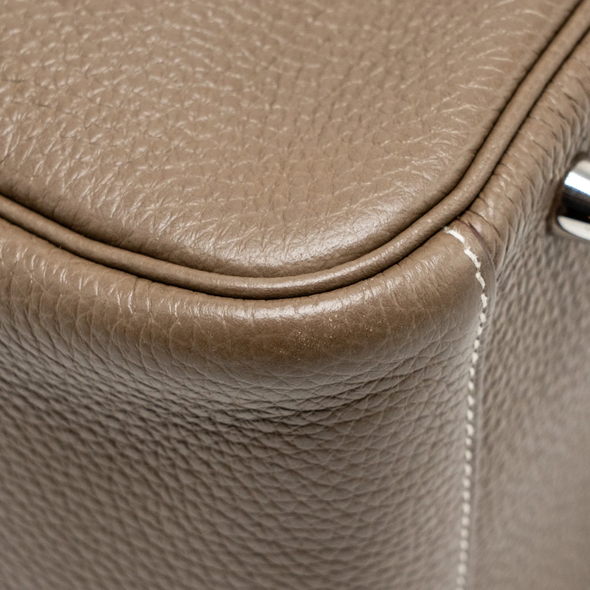 Hermes Lindy 30 Clemence Etoupe SHW Stamp U - Image 10