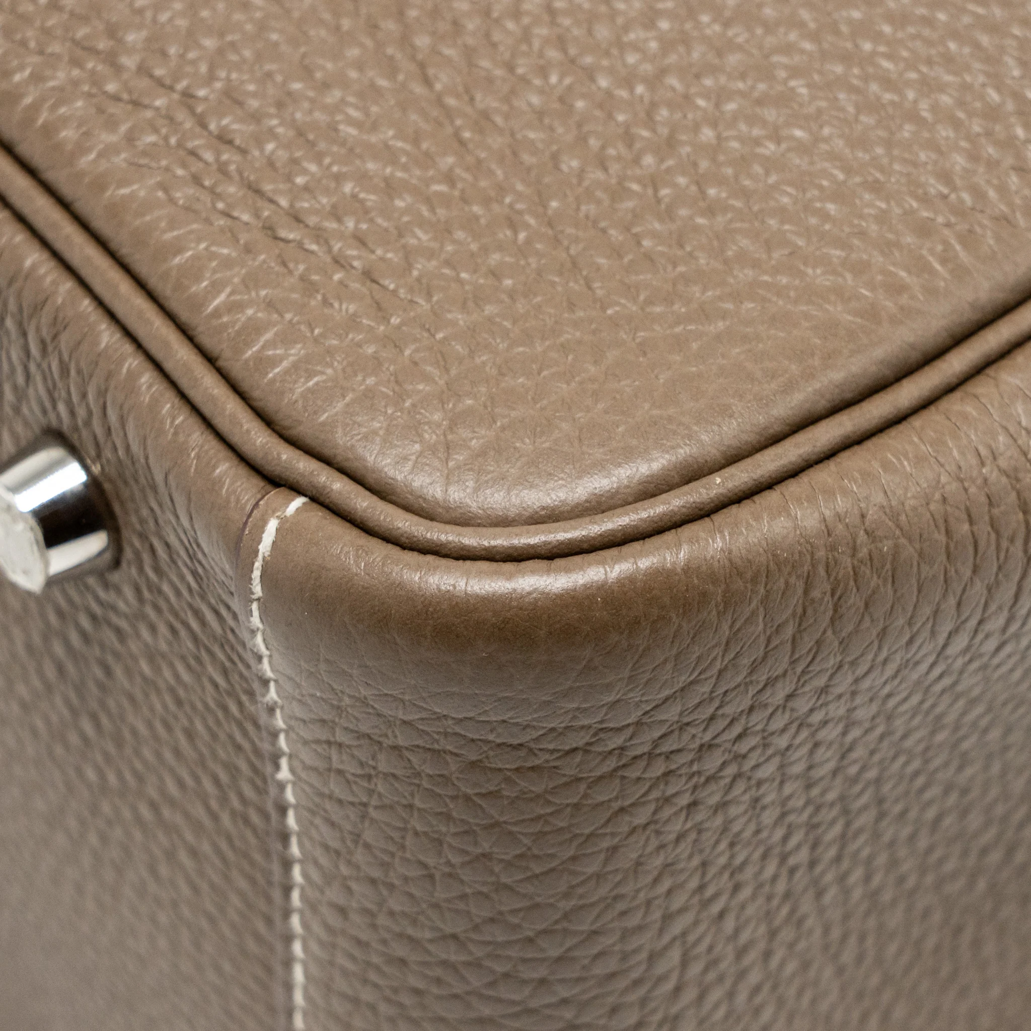 Hermes Lindy 30 Clemence Etoupe SHW Stamp U - Image 11