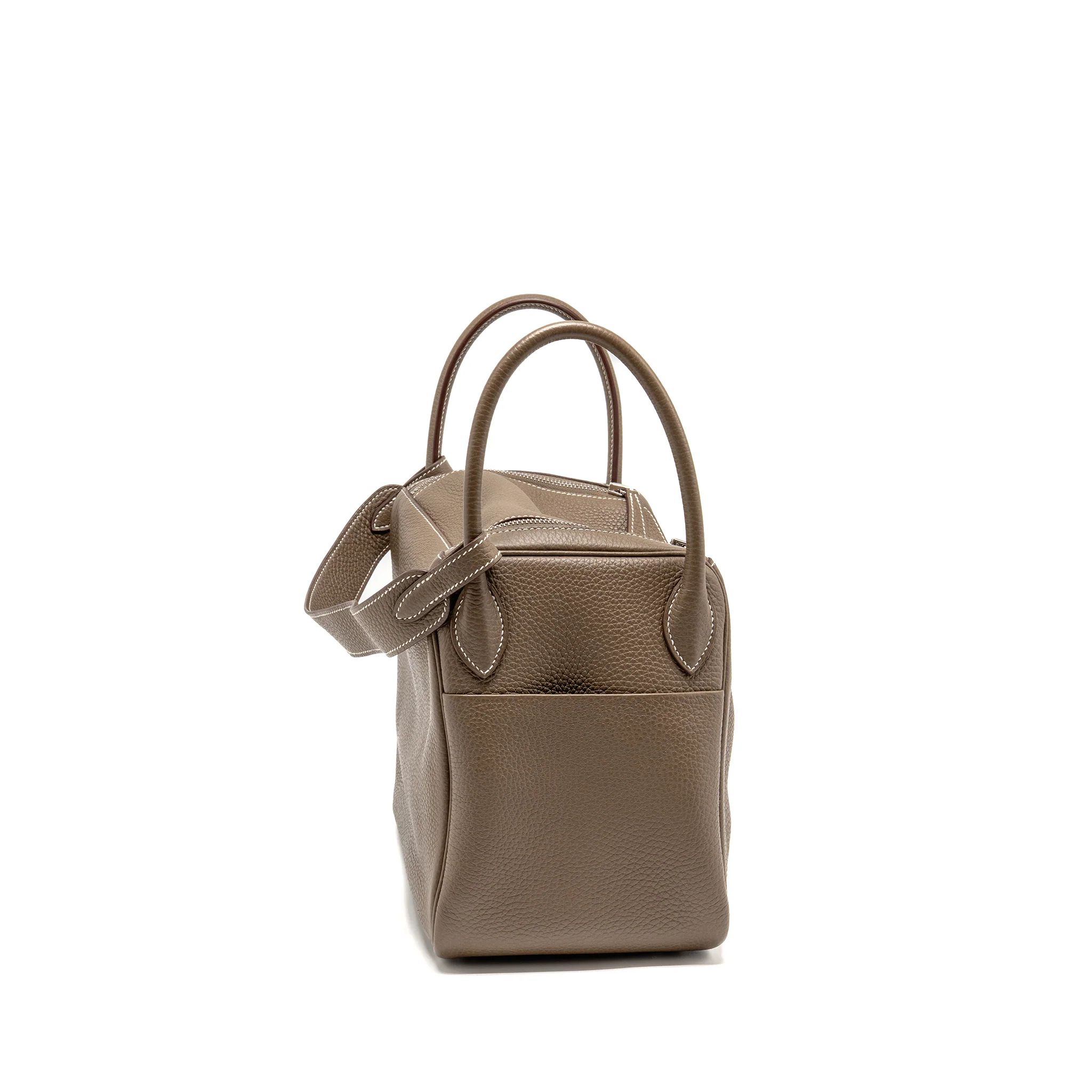 Hermes Lindy 30 Clemence Etoupe SHW Stamp U - Image 3