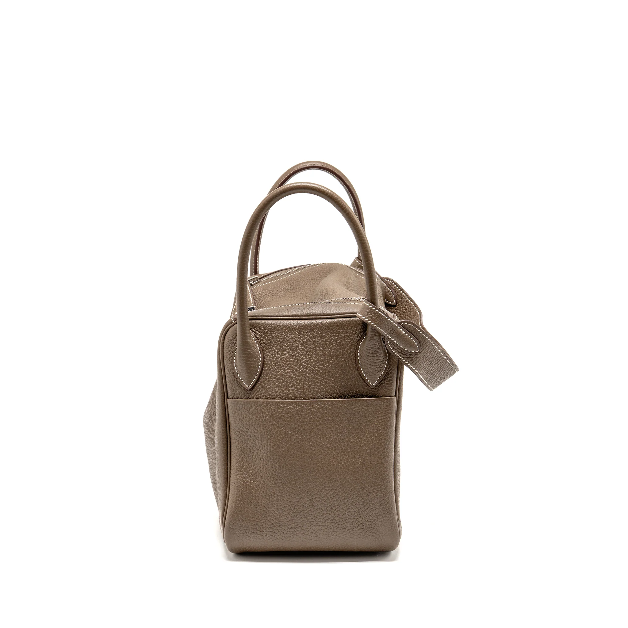 Hermes Lindy 30 Clemence Etoupe SHW Stamp U - Image 4