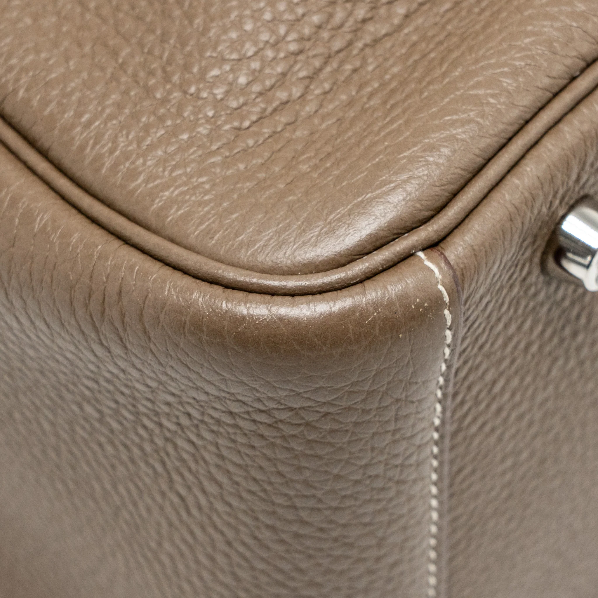 Hermes Lindy 30 Clemence Etoupe SHW Stamp U - Image 8