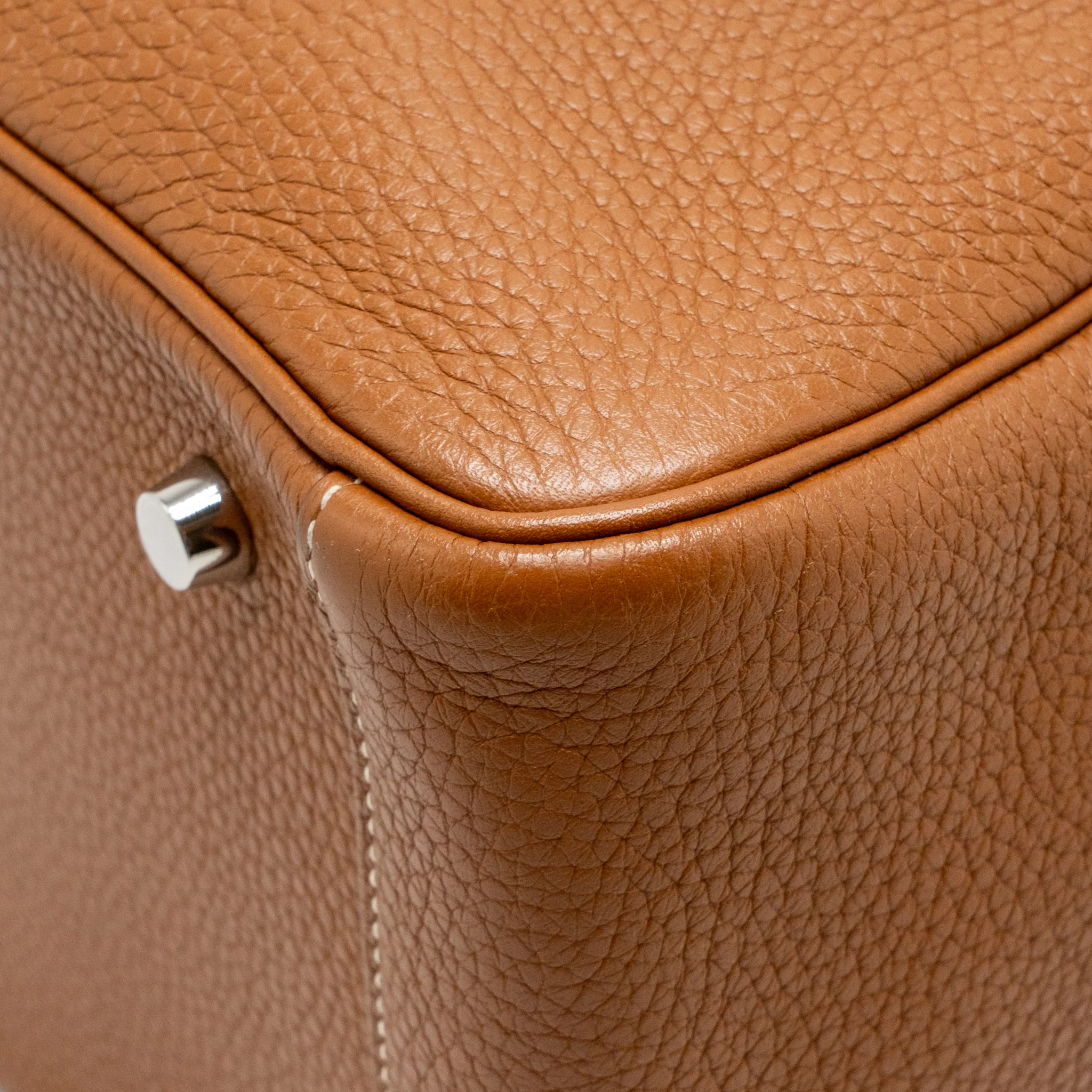 Hermes lindy 30 clemence gold SHW stamp T - Image 12