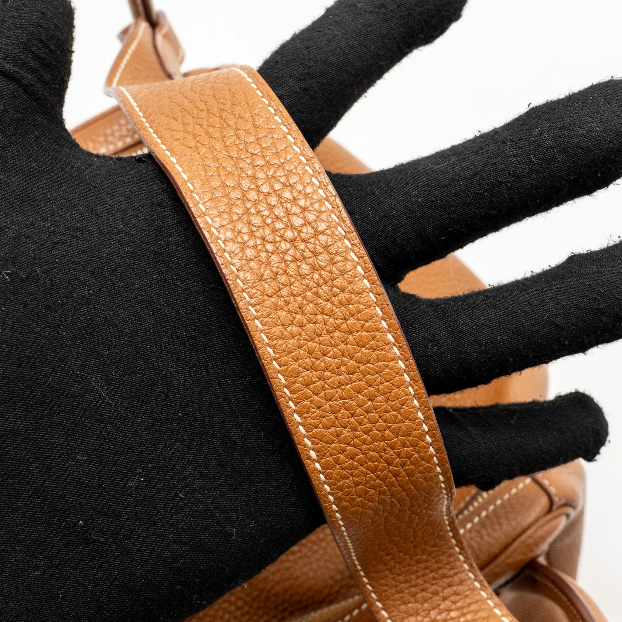 Hermes lindy 30 clemence gold SHW stamp T - Image 18