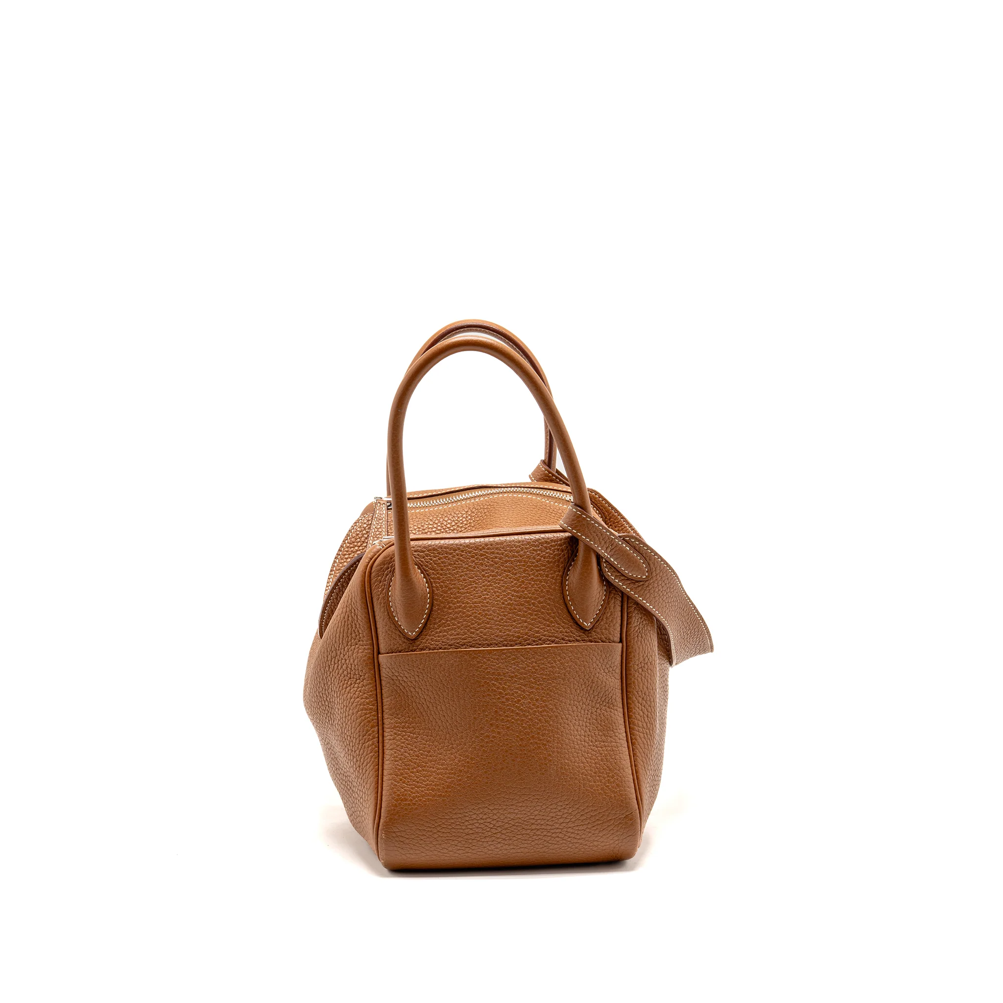 Hermes lindy 30 clemence gold SHW stamp T - Image 4
