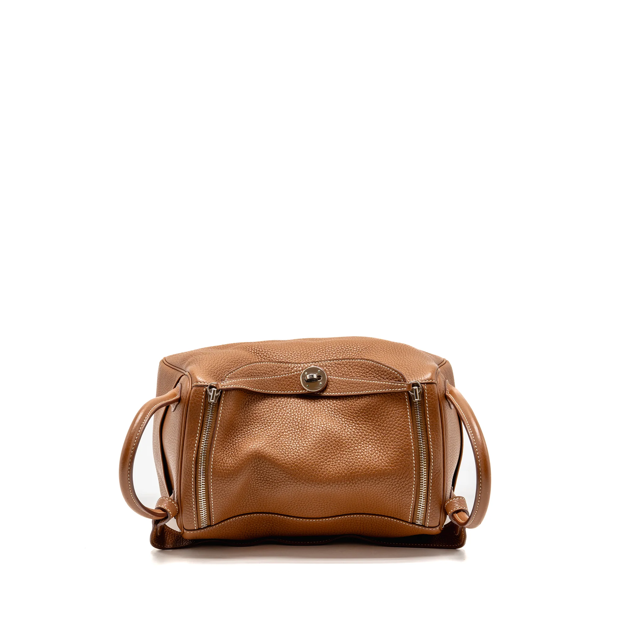 Hermes lindy 30 clemence gold SHW stamp T - Image 5