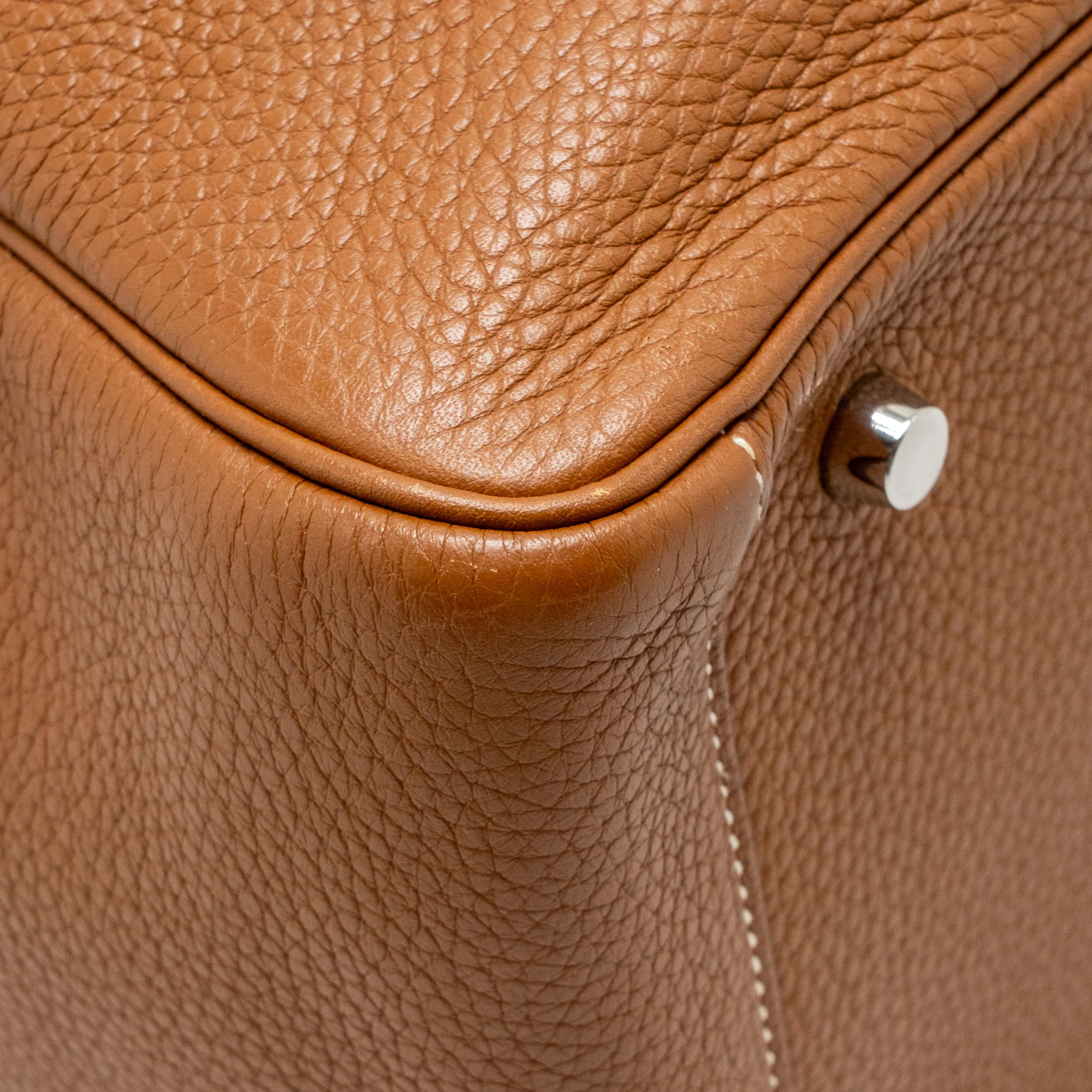 Hermes lindy 30 clemence gold SHW stamp T - Image 9