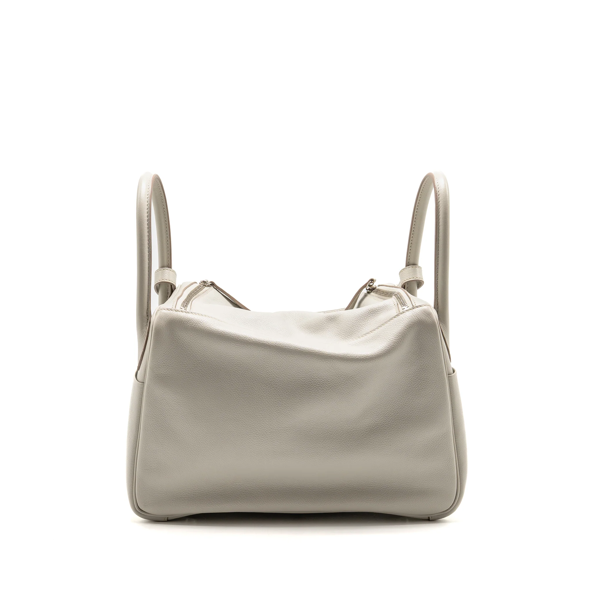 Hermes Lindy 30 Evercolor Gris Pearl SHW stamp square Q - Image 2