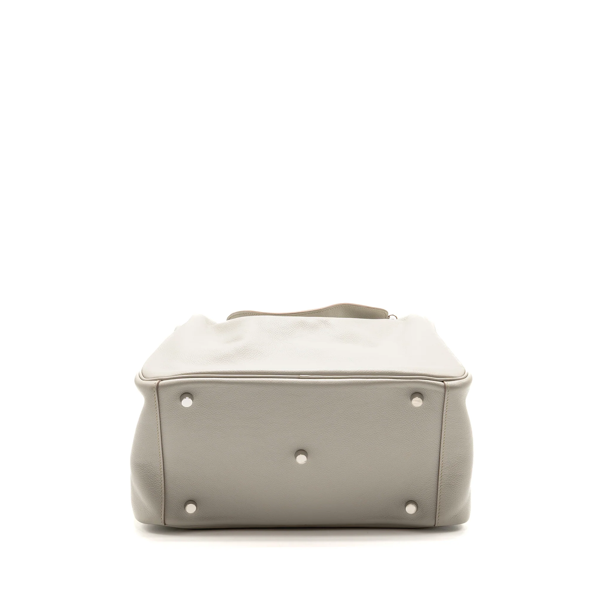 Hermes Lindy 30 Evercolor Gris Pearl SHW stamp square Q - Image 6