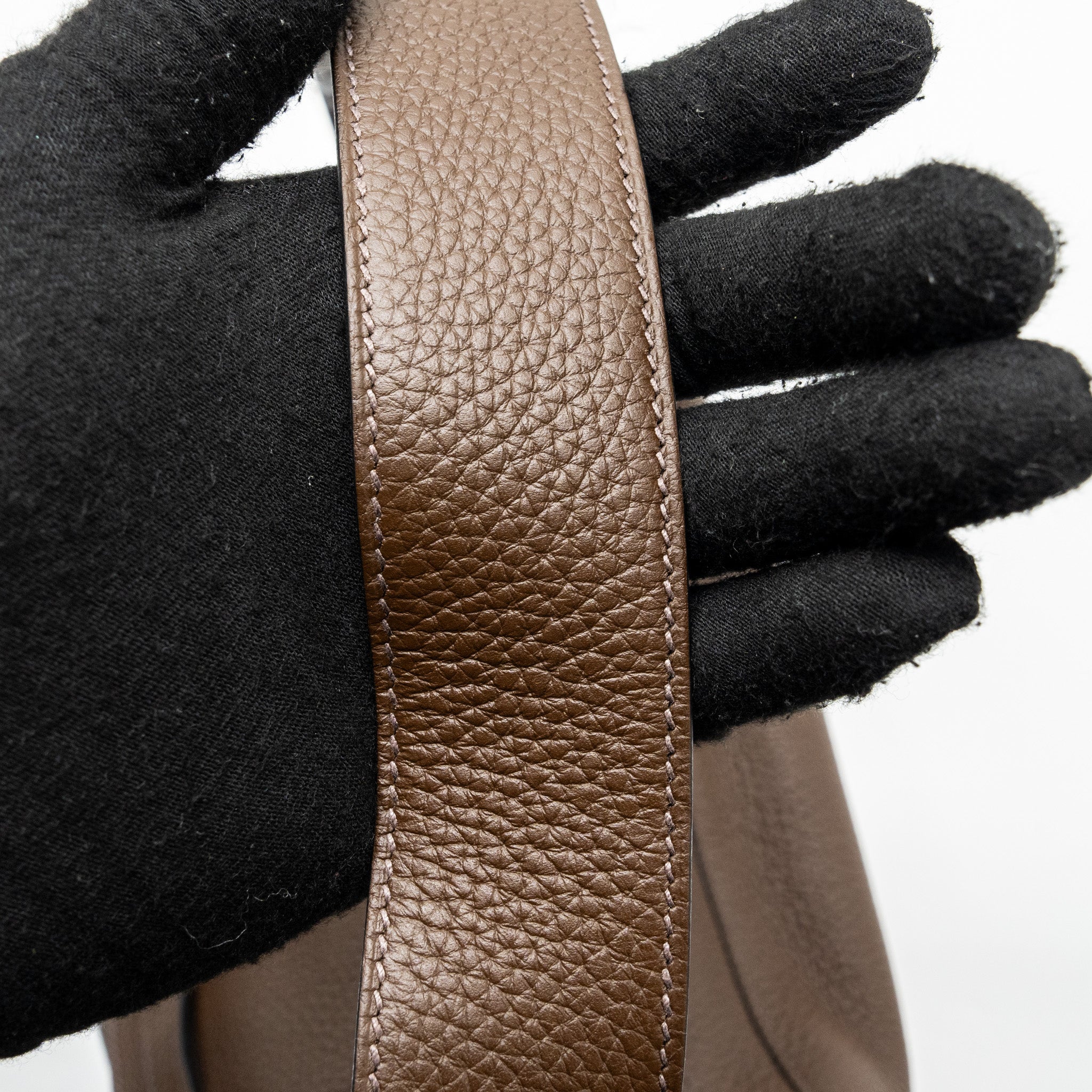 Hermes lindy 34 clemence chocolate SHW stamp square O - Image 10