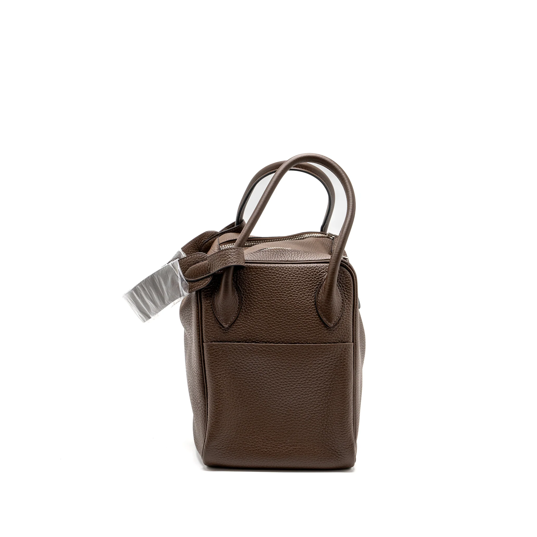 Hermes lindy 34 clemence chocolate SHW stamp square O - Image 3