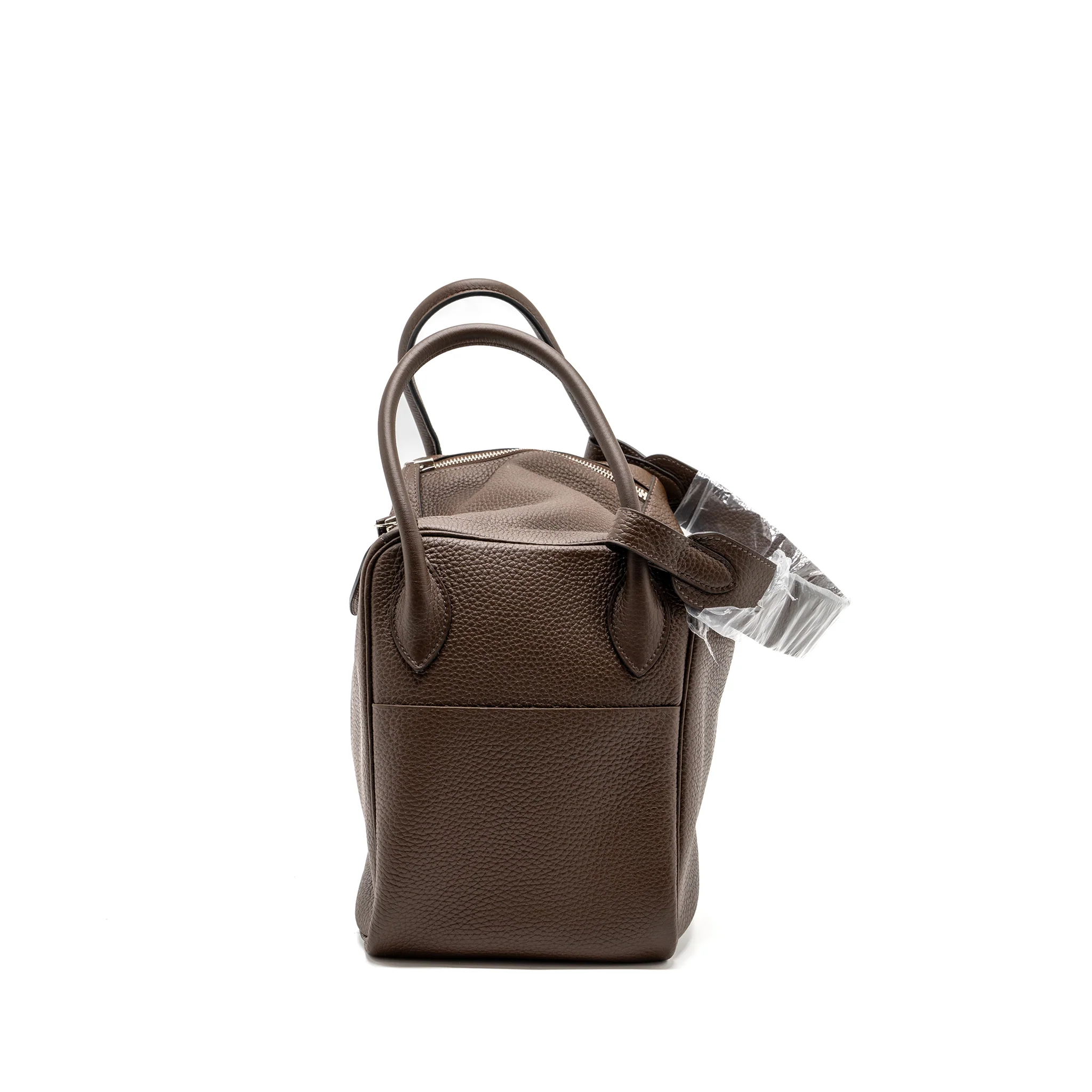 Hermes lindy 34 clemence chocolate SHW stamp square O - Image 4