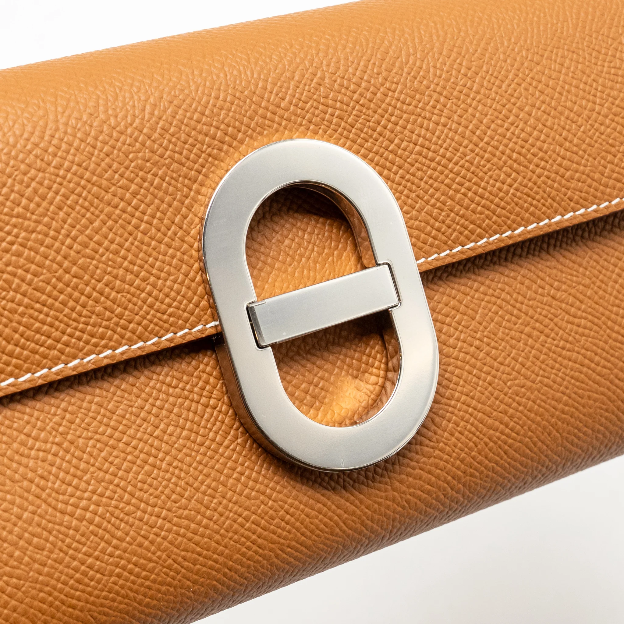 Hermes Maillon to go wallet epsom gold SHW stamp B - Image 11