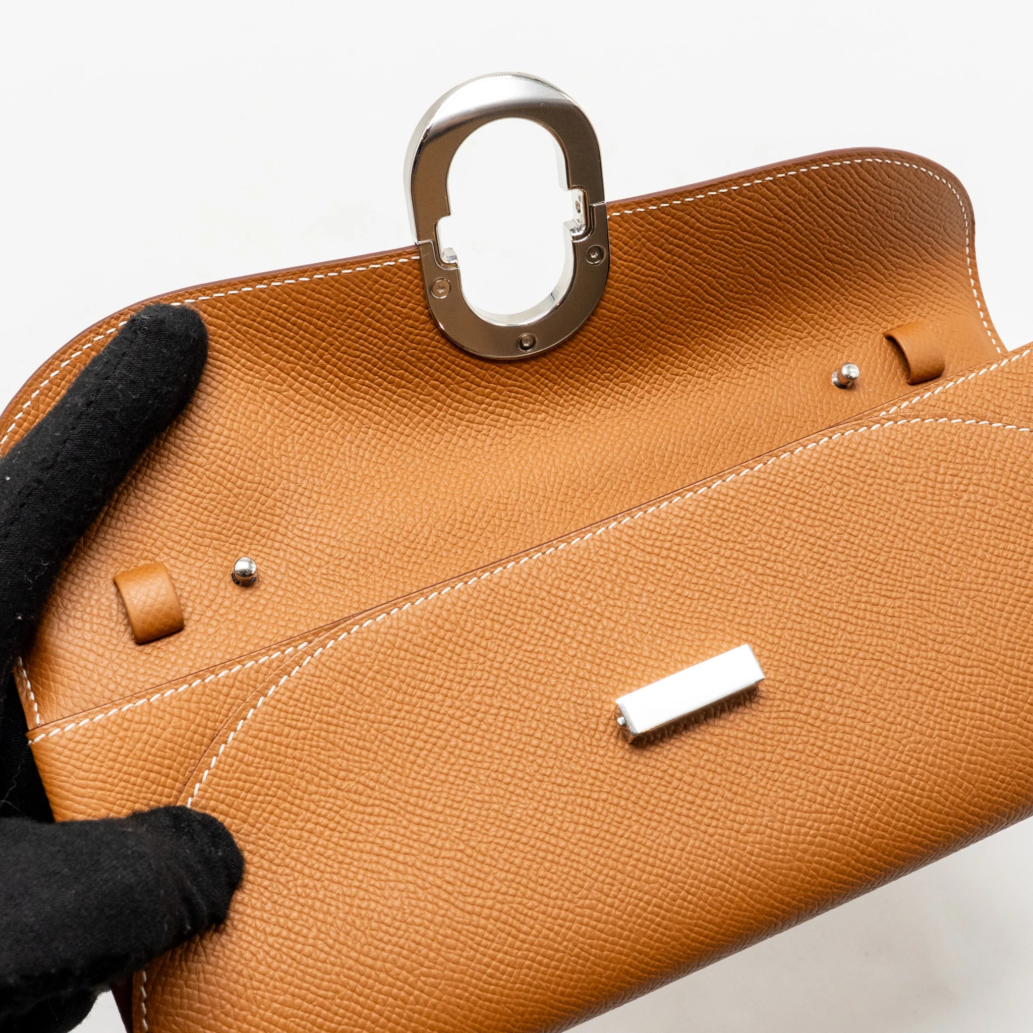 Hermes Maillon to go wallet epsom gold SHW stamp B - Image 12