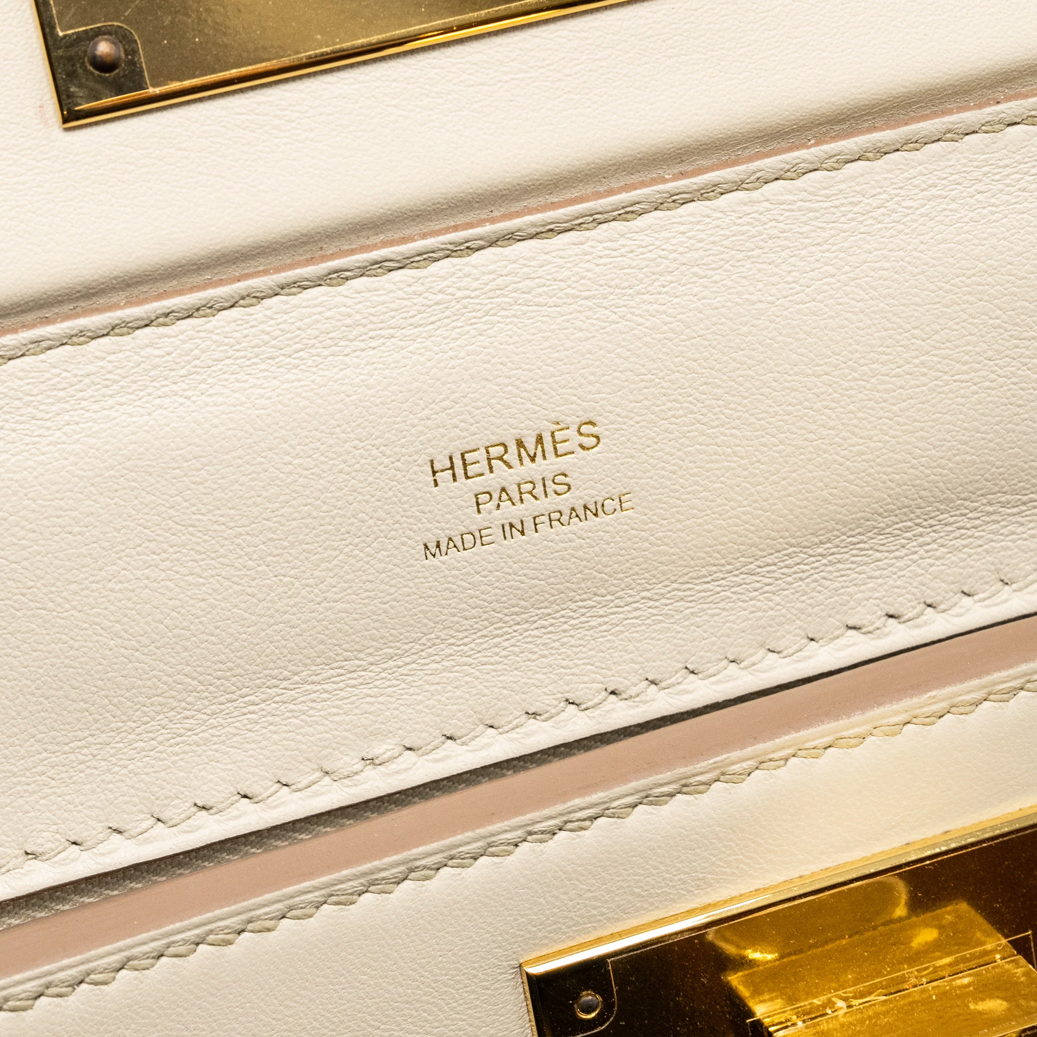 Hermes Mini 24/24 2424-21 Bag Evercolor/ Swift Beton GHW Stamp B - Image 15