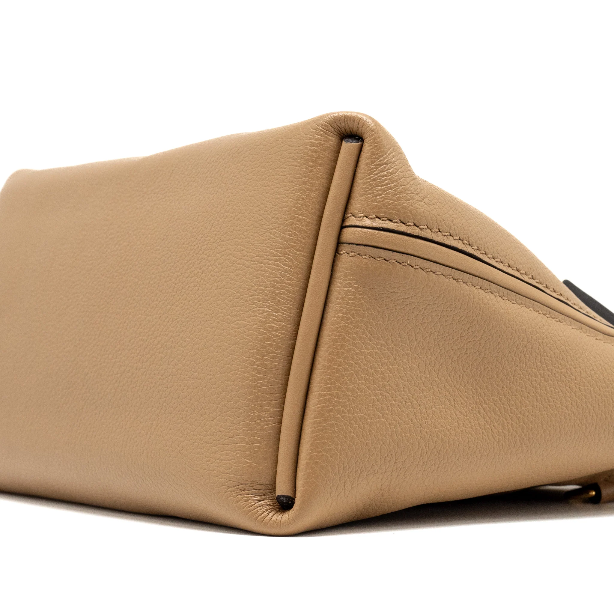 Hermes Mini 24/24 2424-21 Bag Evercolor/Swift Chai/Nata/Cuivre GHW Stamp U - Image 8