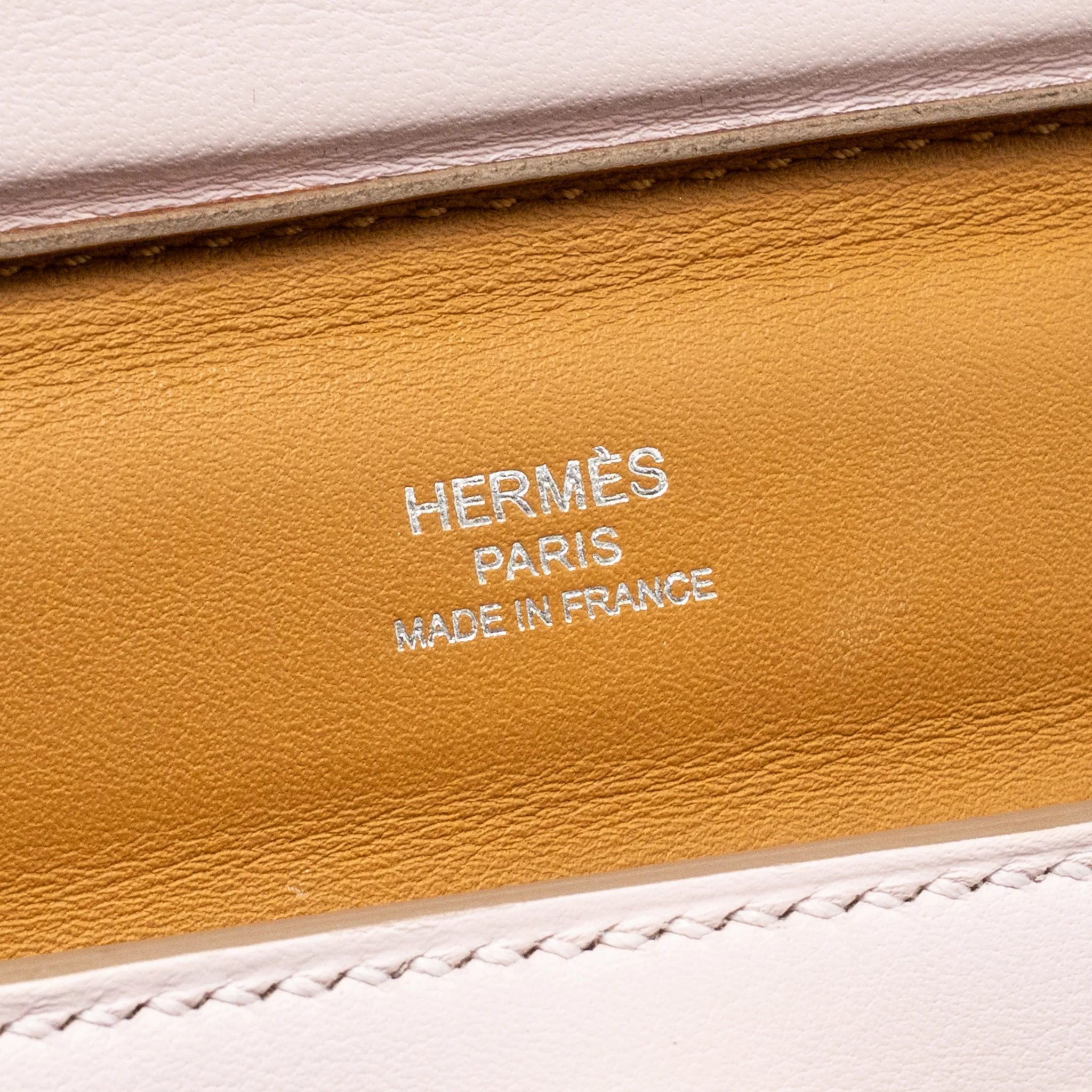 Hermes Mini 24/24 2424-21 evercolor/ swift mauve pale / sesame SHW stamp B - Image 17